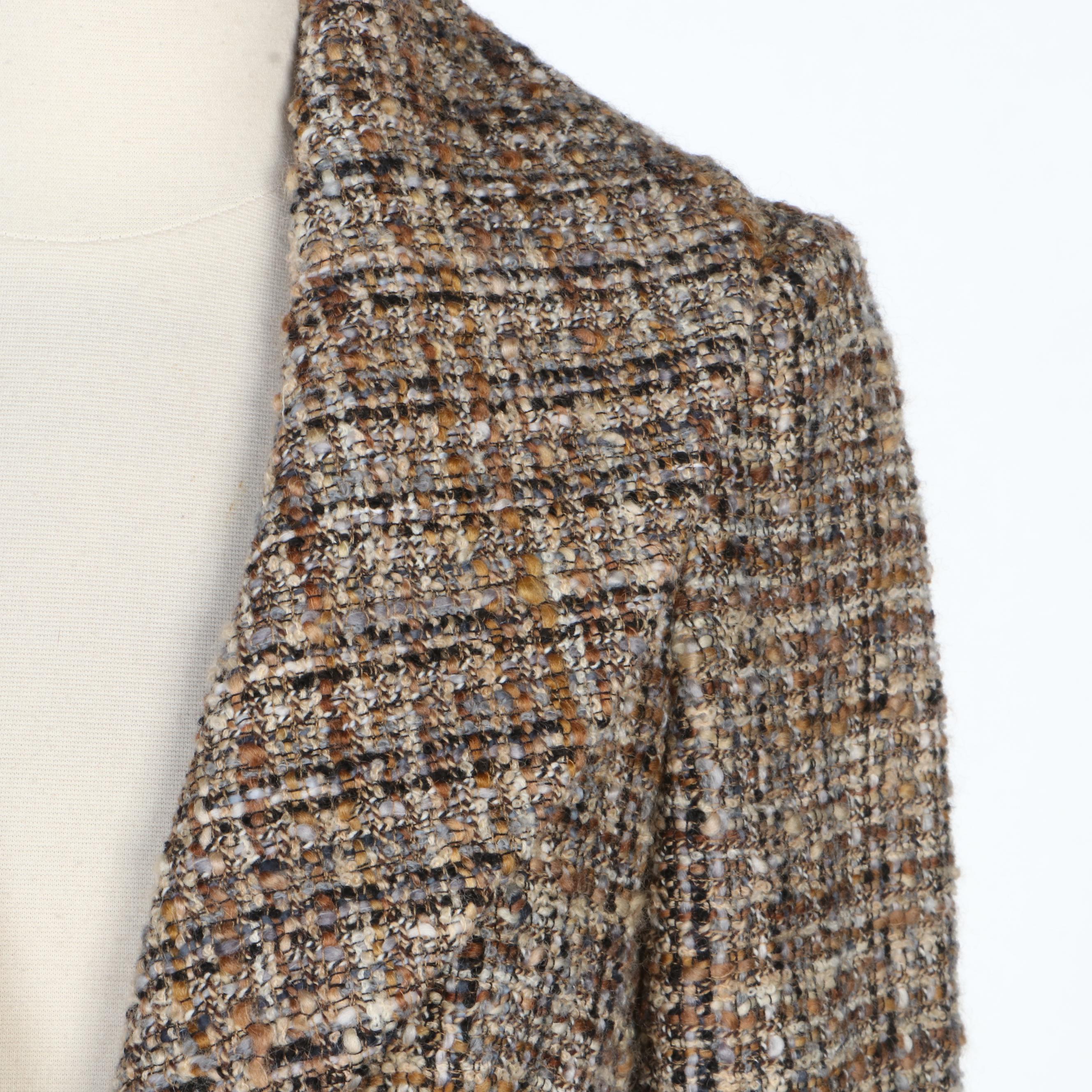 Alexander McQueen Brown Tweed Skirt Suit, F/W 2006