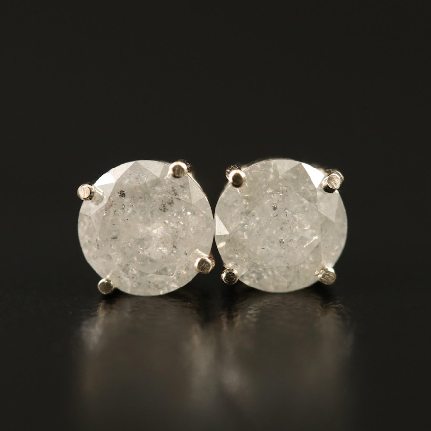 14K 1.70 CTW Diamond Stud Earrings