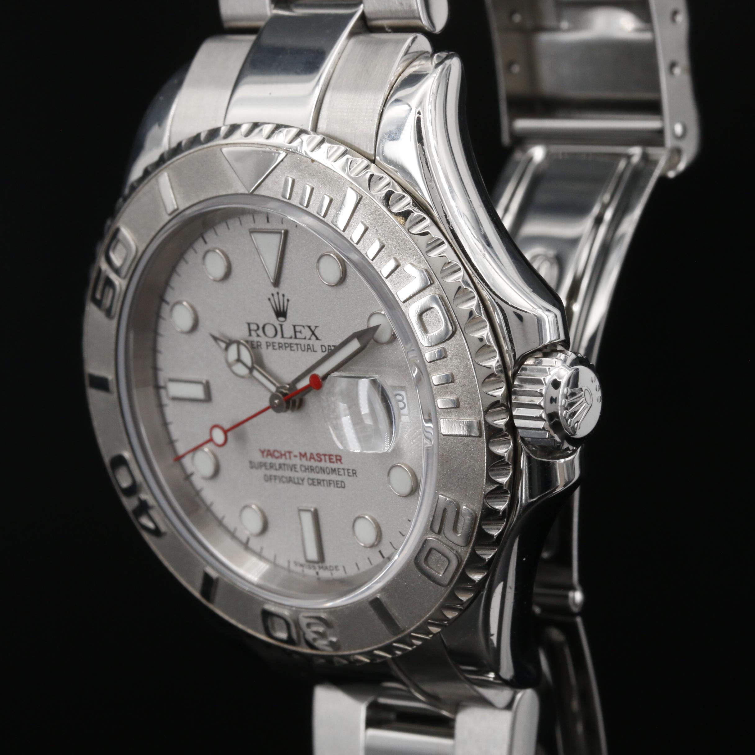 2002 Rolex Yacht - Master Platinum and Stainless Steel Automatic Watch