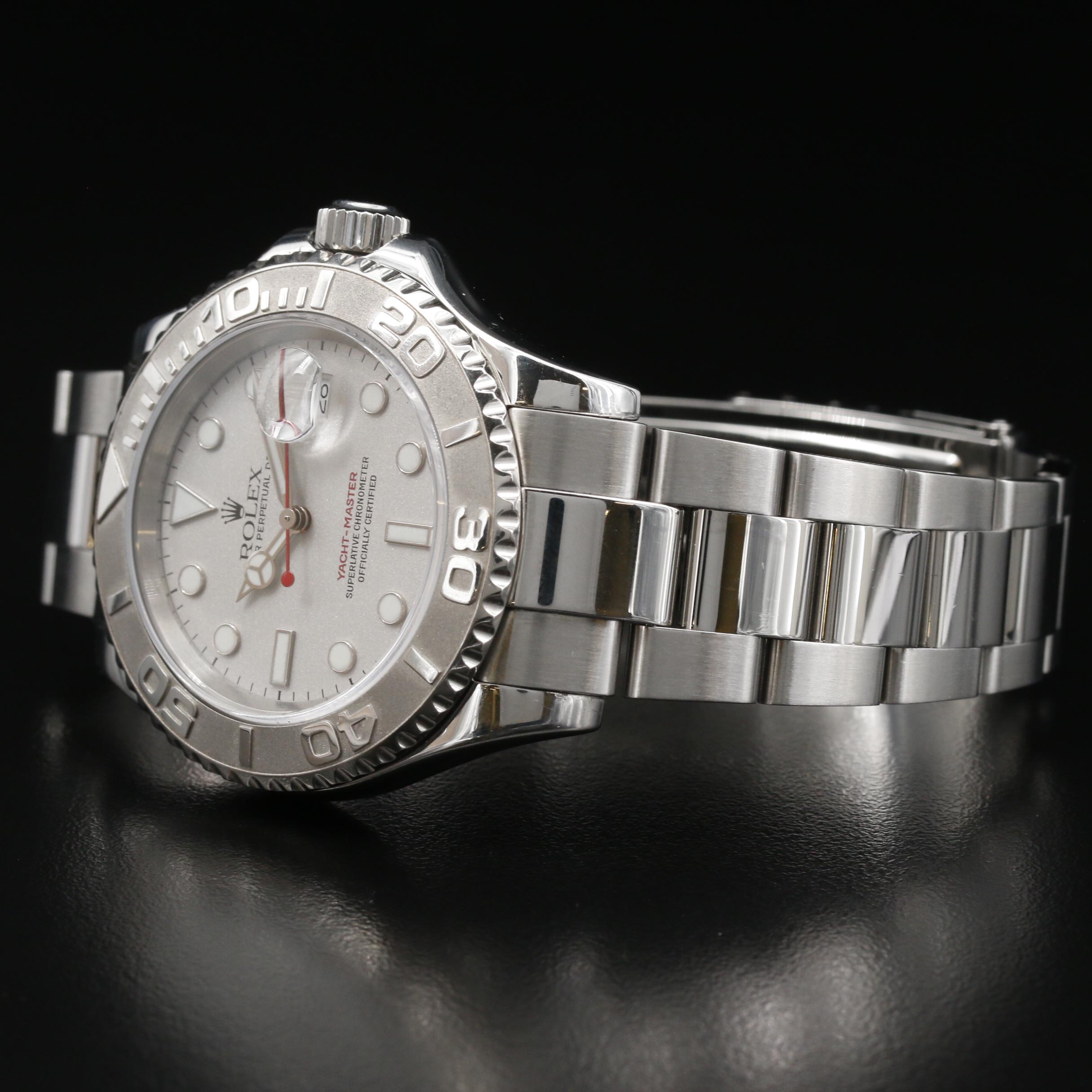 2002 Rolex Yacht - Master Platinum and Stainless Steel Automatic Watch