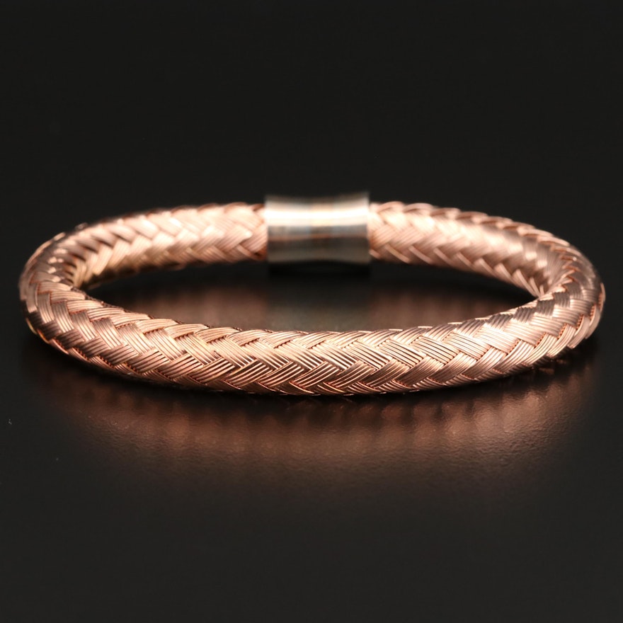 Woven Bracelet with Magnetic Closure