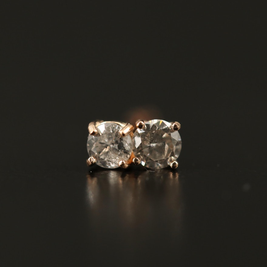 14K 0.19 CTW Diamond Stud Earrings