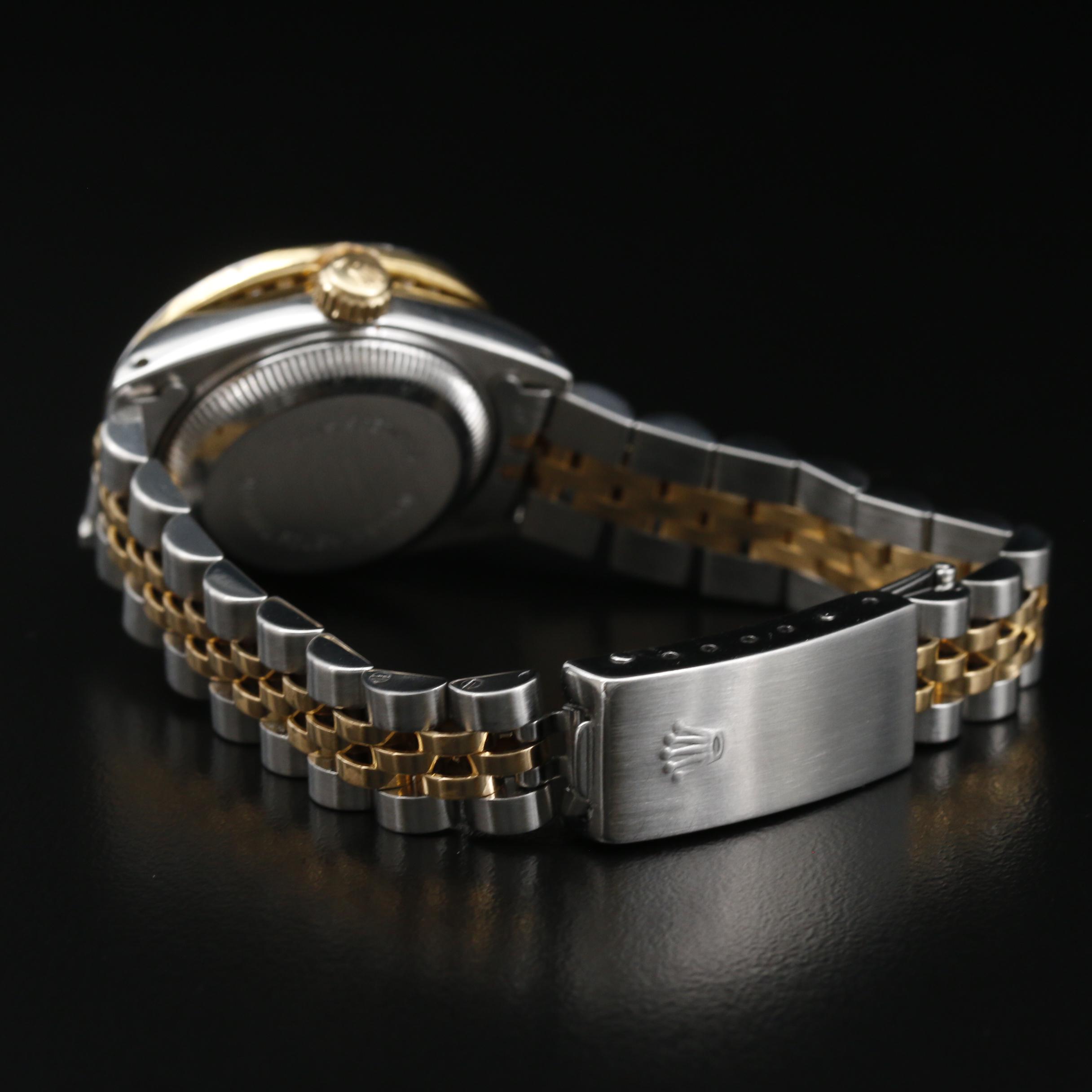 Rolex Datejust 1.39 CTW Diamond, Gold and Stainless Steel Model 69173 Watch