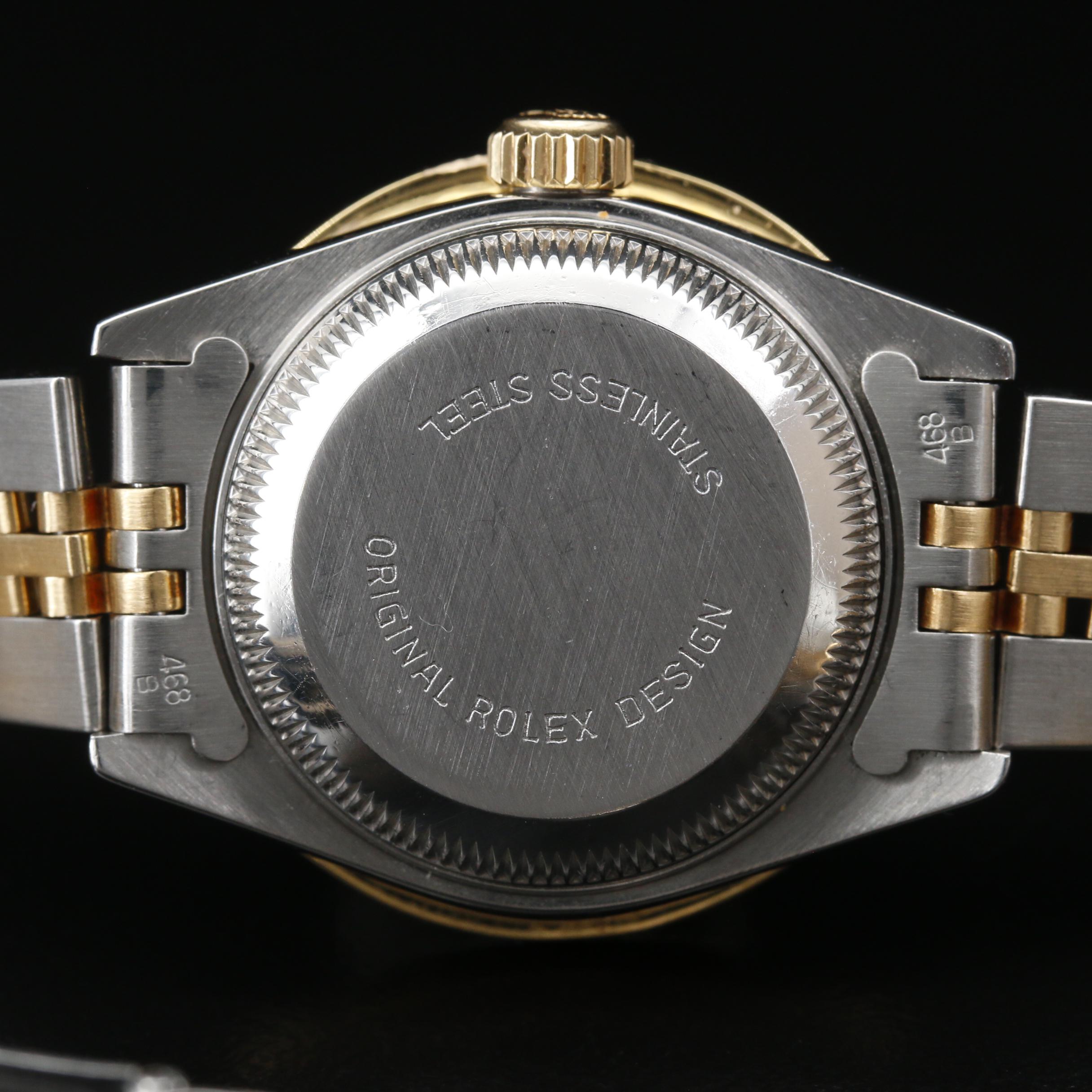 Rolex Datejust 1.39 CTW Diamond, Gold and Stainless Steel Model 69173 Watch