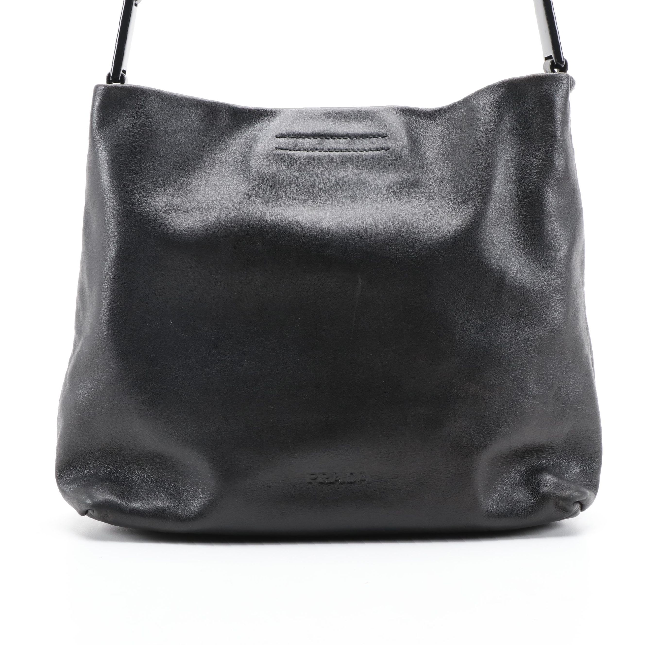 Prada Black Leather Shoulder Bag