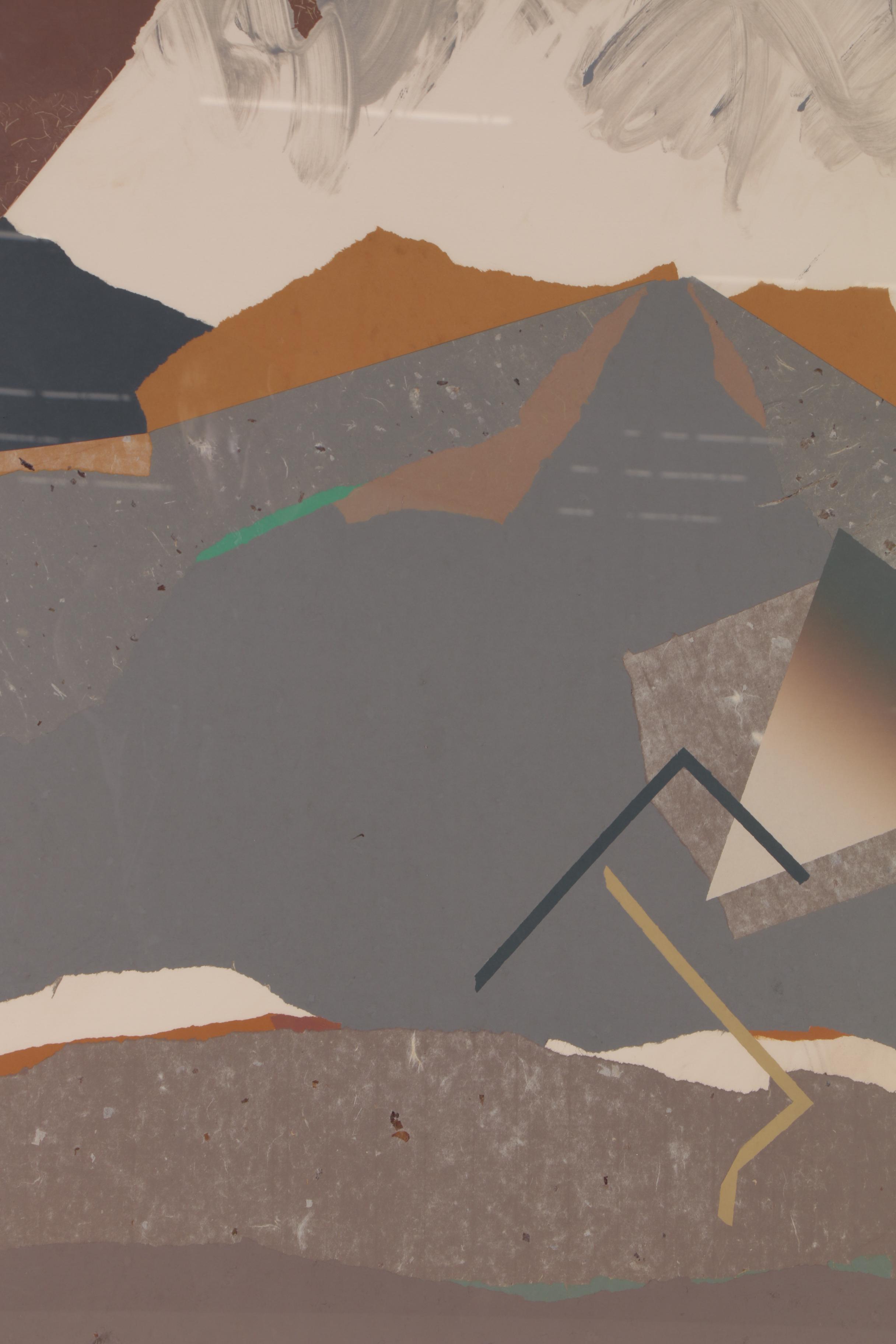 Kathy Gura Lithograph with Chine Collé "Procession: I," 1983