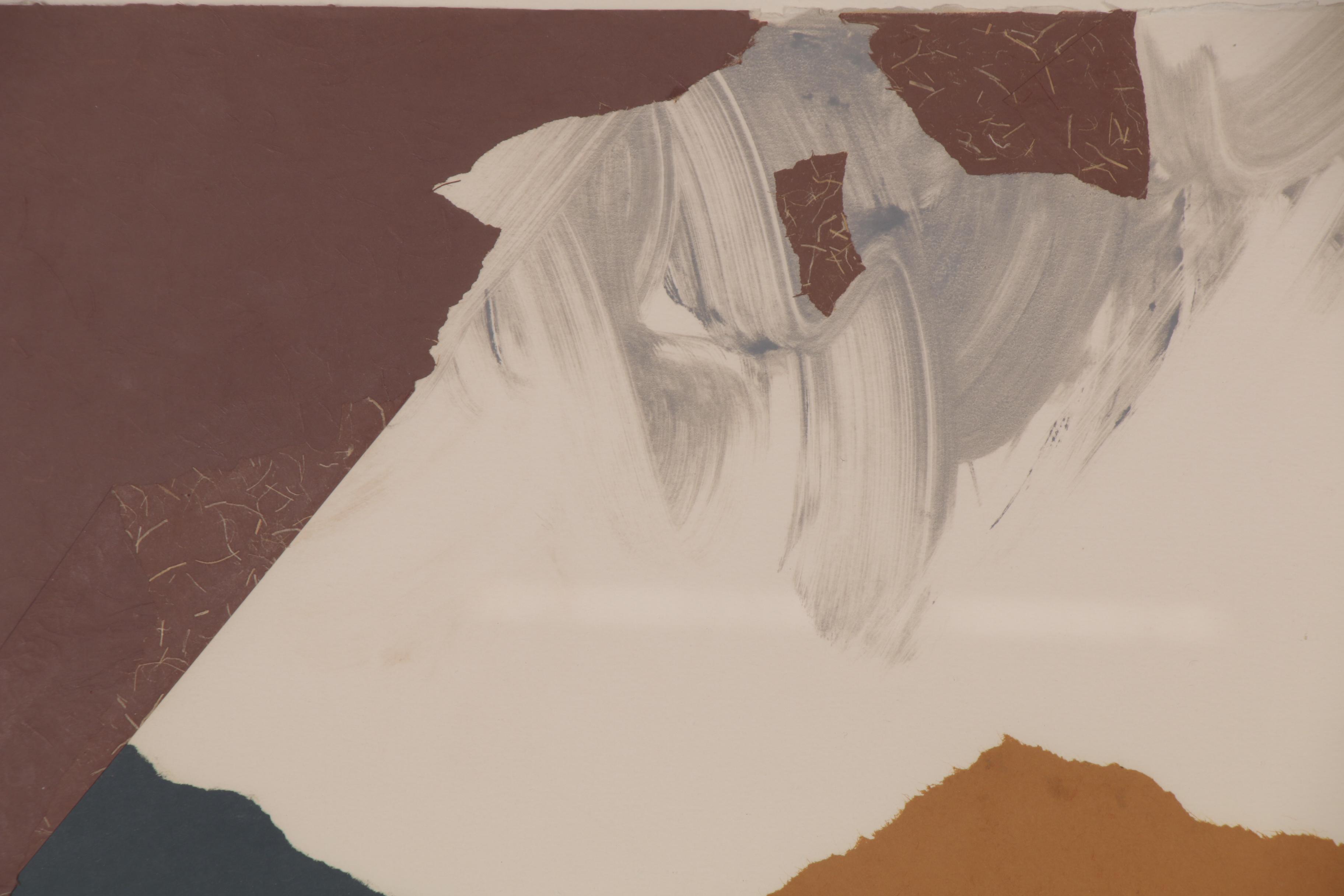 Kathy Gura Lithograph with Chine Collé "Procession: I," 1983