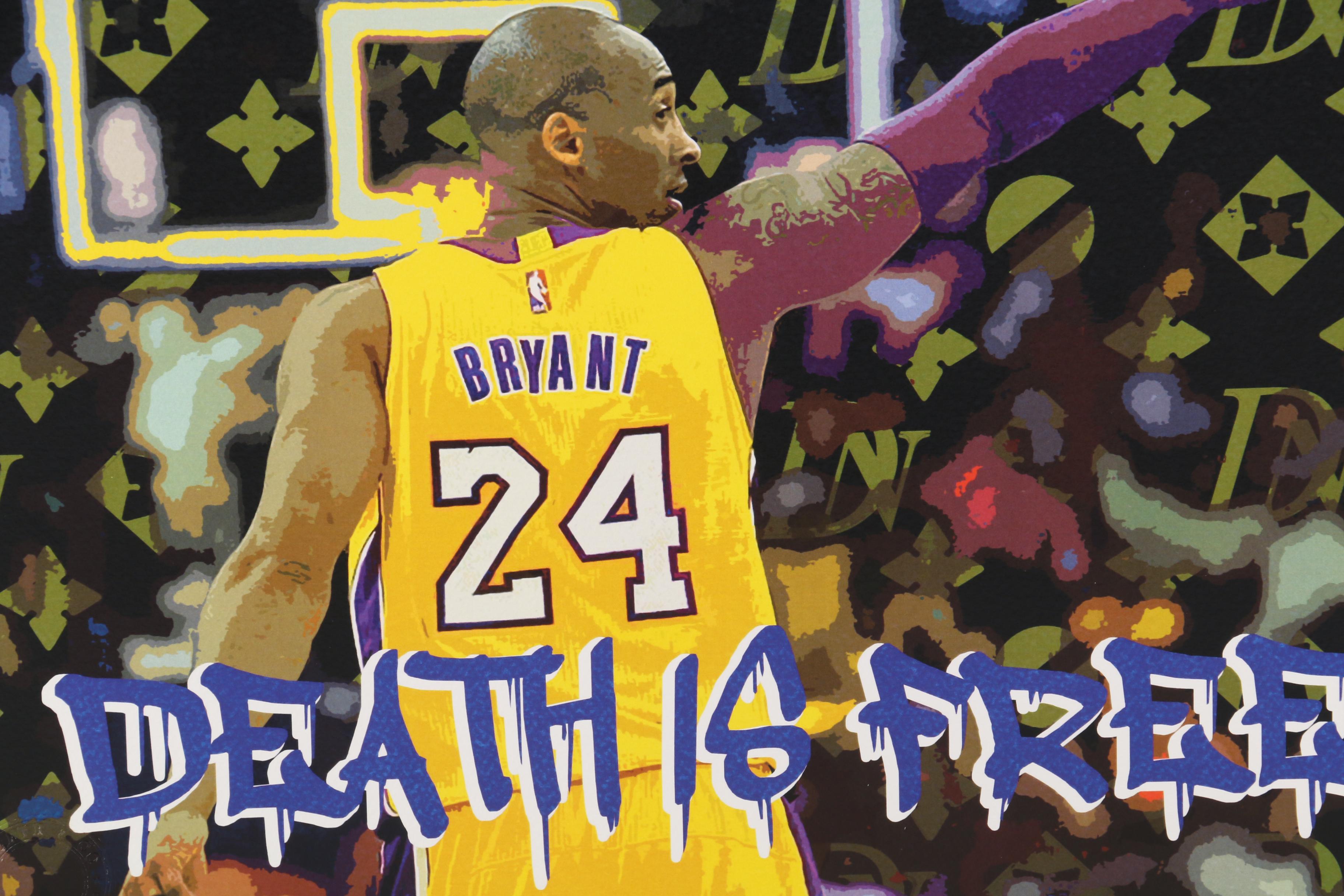 Death NYC Pop Art Graphic Print "Death is Free," Featuring Kobe Bryant, 2020