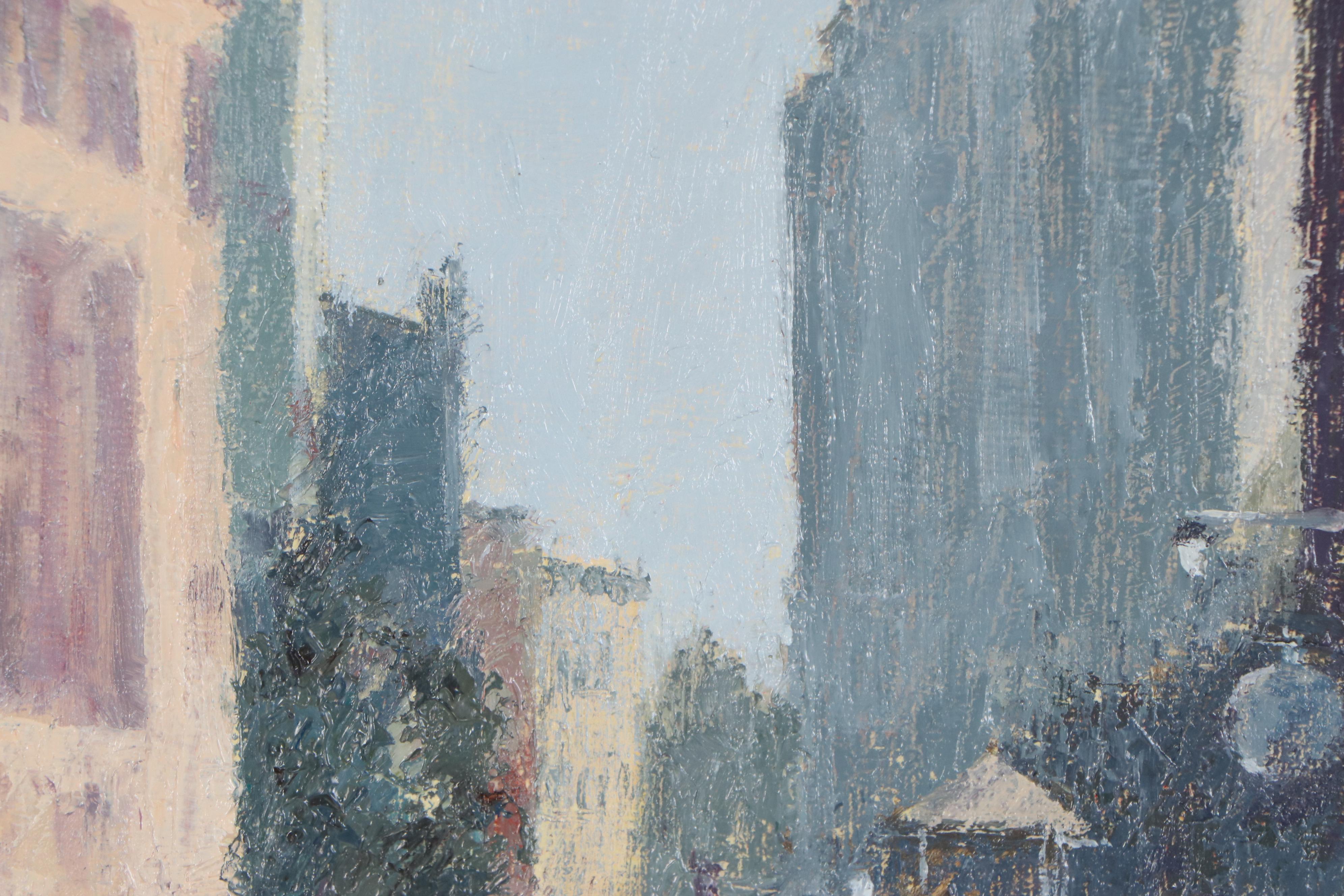 Dave Klocke Oil Painting of Venetian Street View, 21st Century