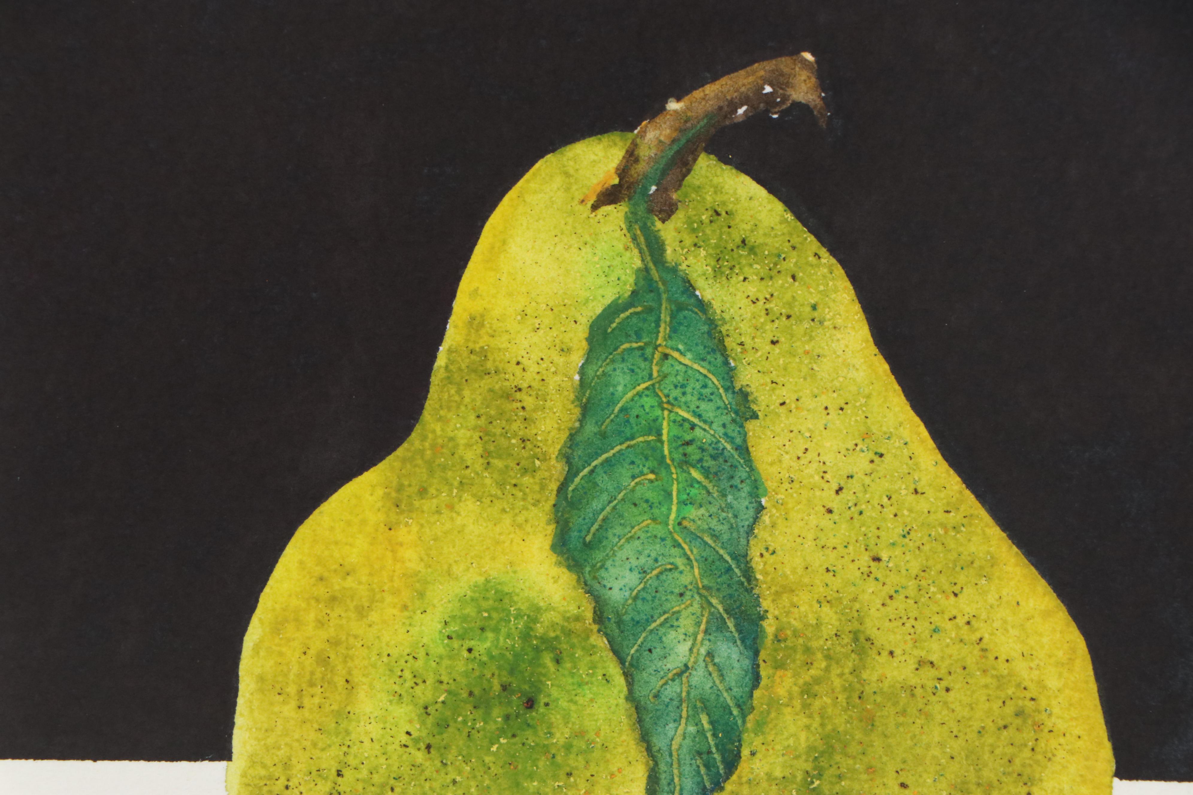 Beth-Anne Fairchild Watercolor Paintings of Pears, 21st Century