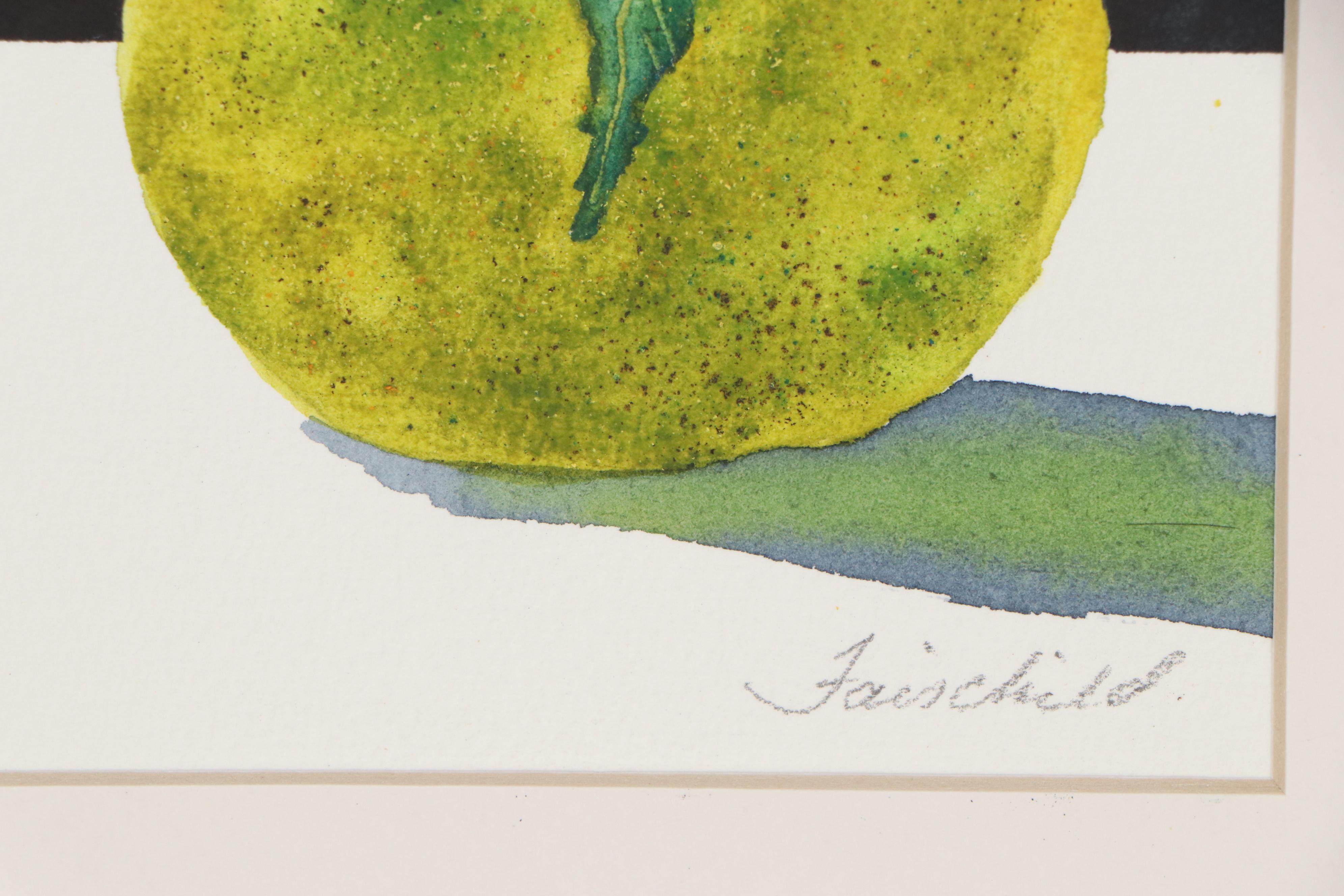 Beth-Anne Fairchild Watercolor Paintings of Pears, 21st Century