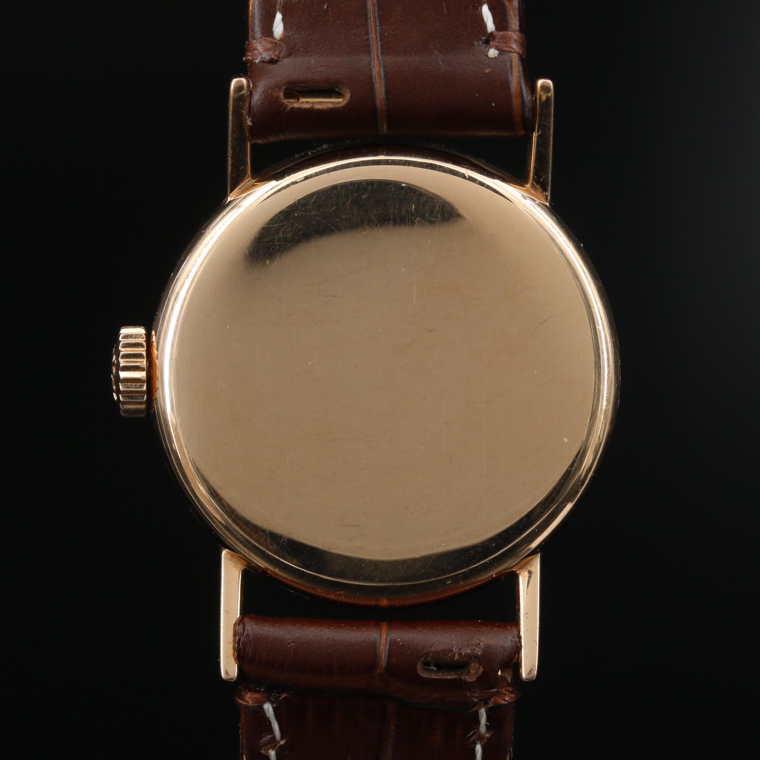 Vintage Patek Philippe Caltrava Ref. 534 18K Gold Stem Wind Watch