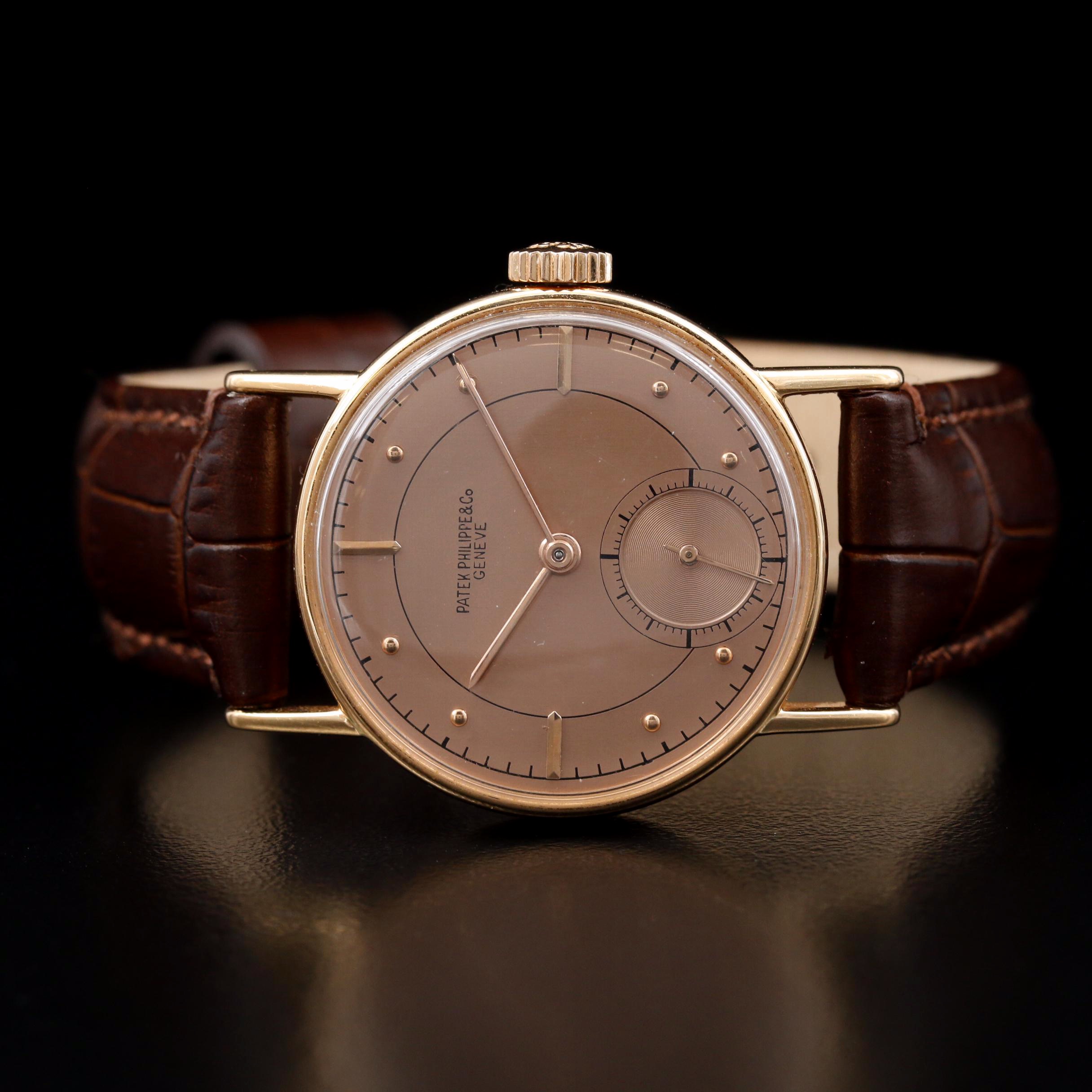 Vintage Patek Philippe Caltrava Ref. 534 18K Gold Stem Wind Watch