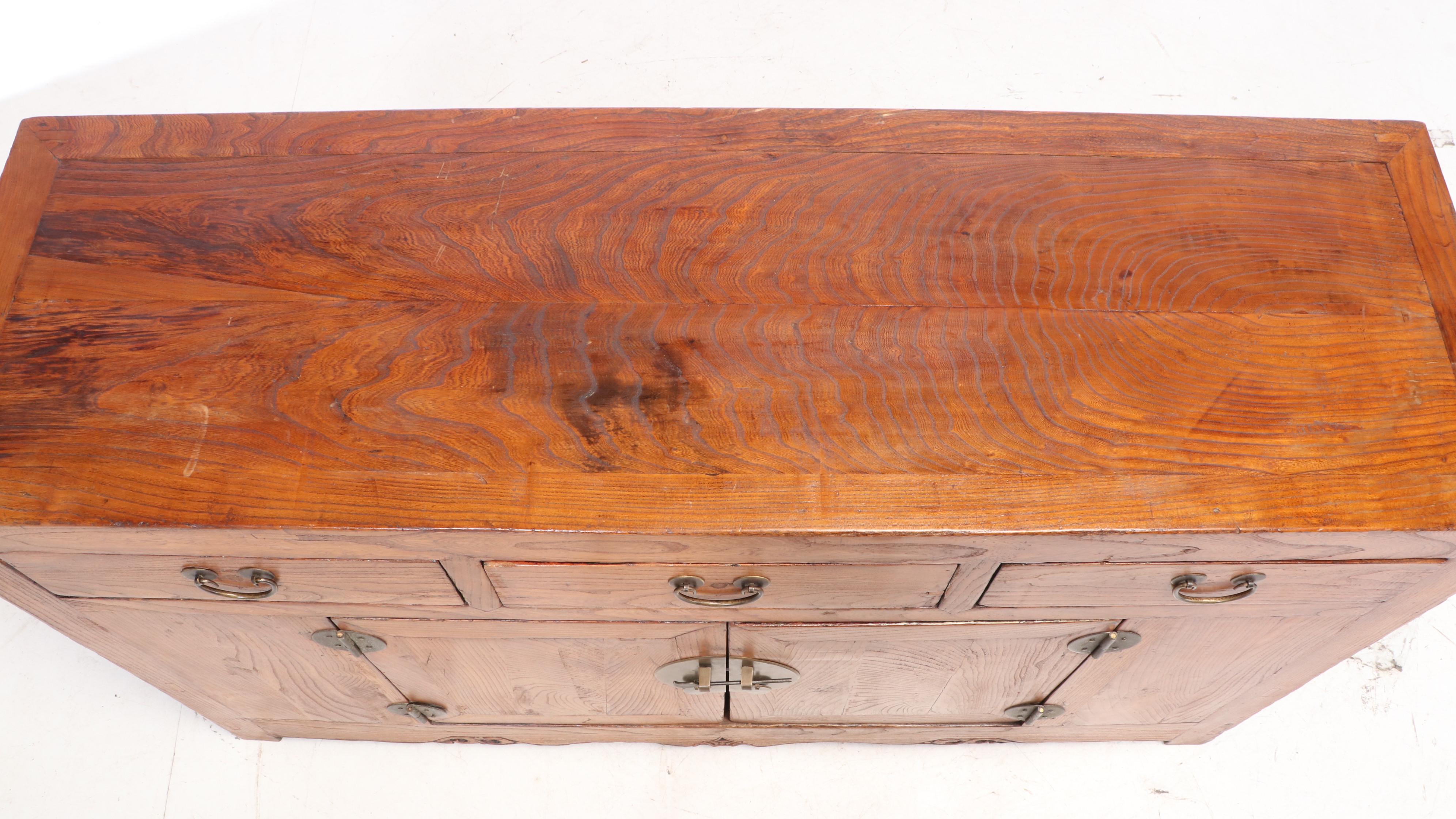 Chinese Elm Cabinet, Late 19th Century