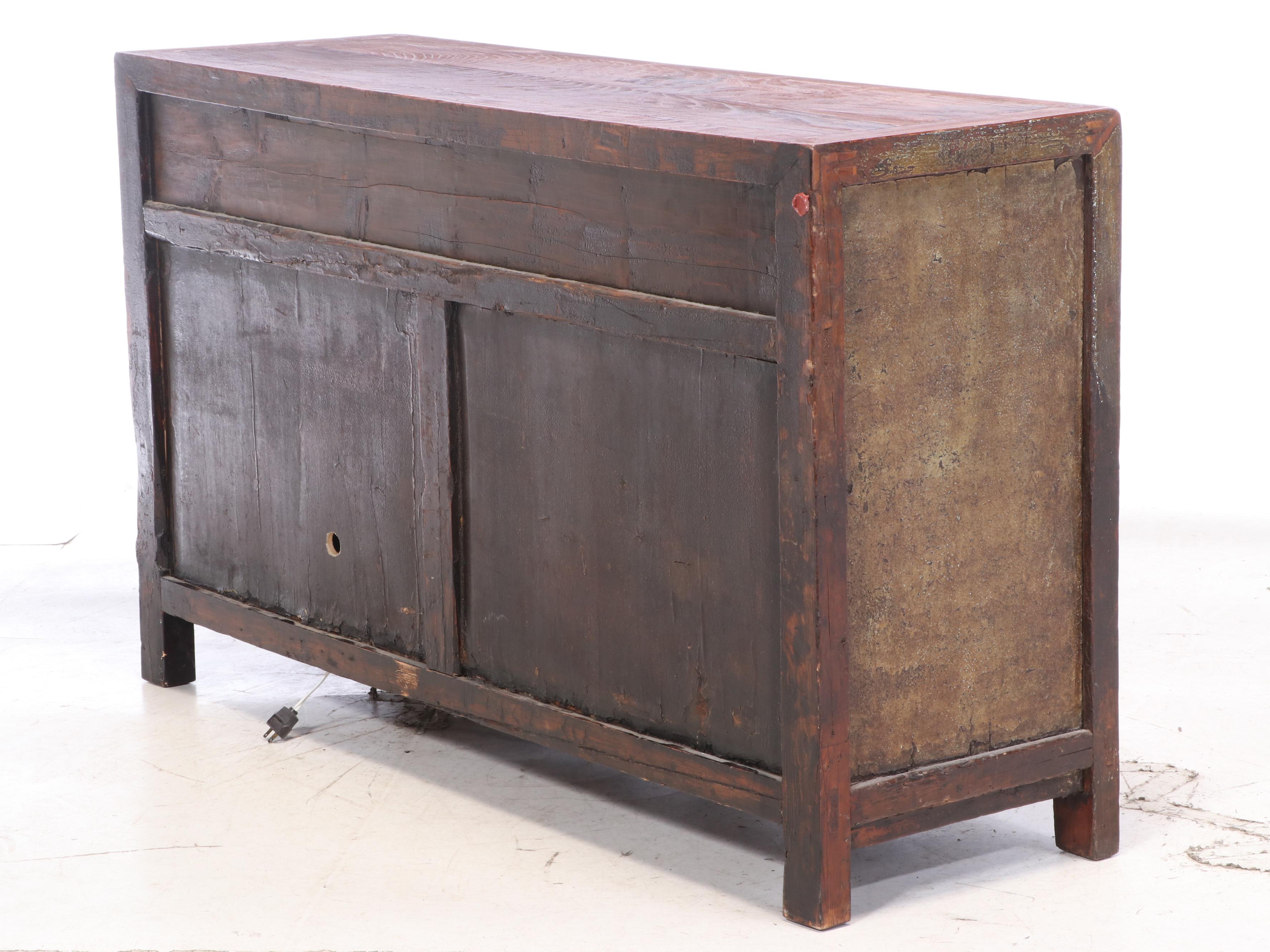 Chinese Elm Cabinet, Late 19th Century