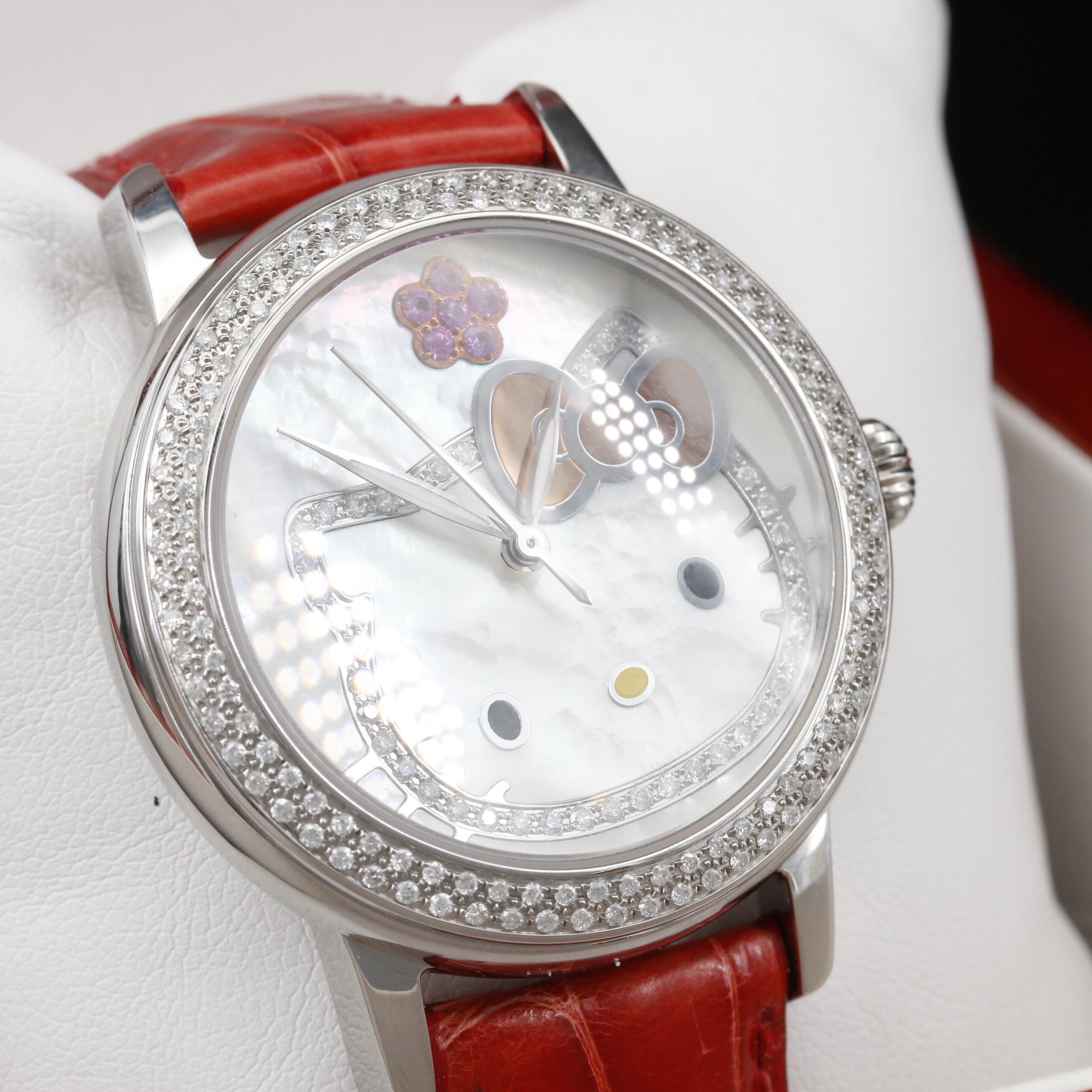 Kimora Lee Simmons For Hello Kitty Stainless Steel and 1.07 CTW Diamond Watch