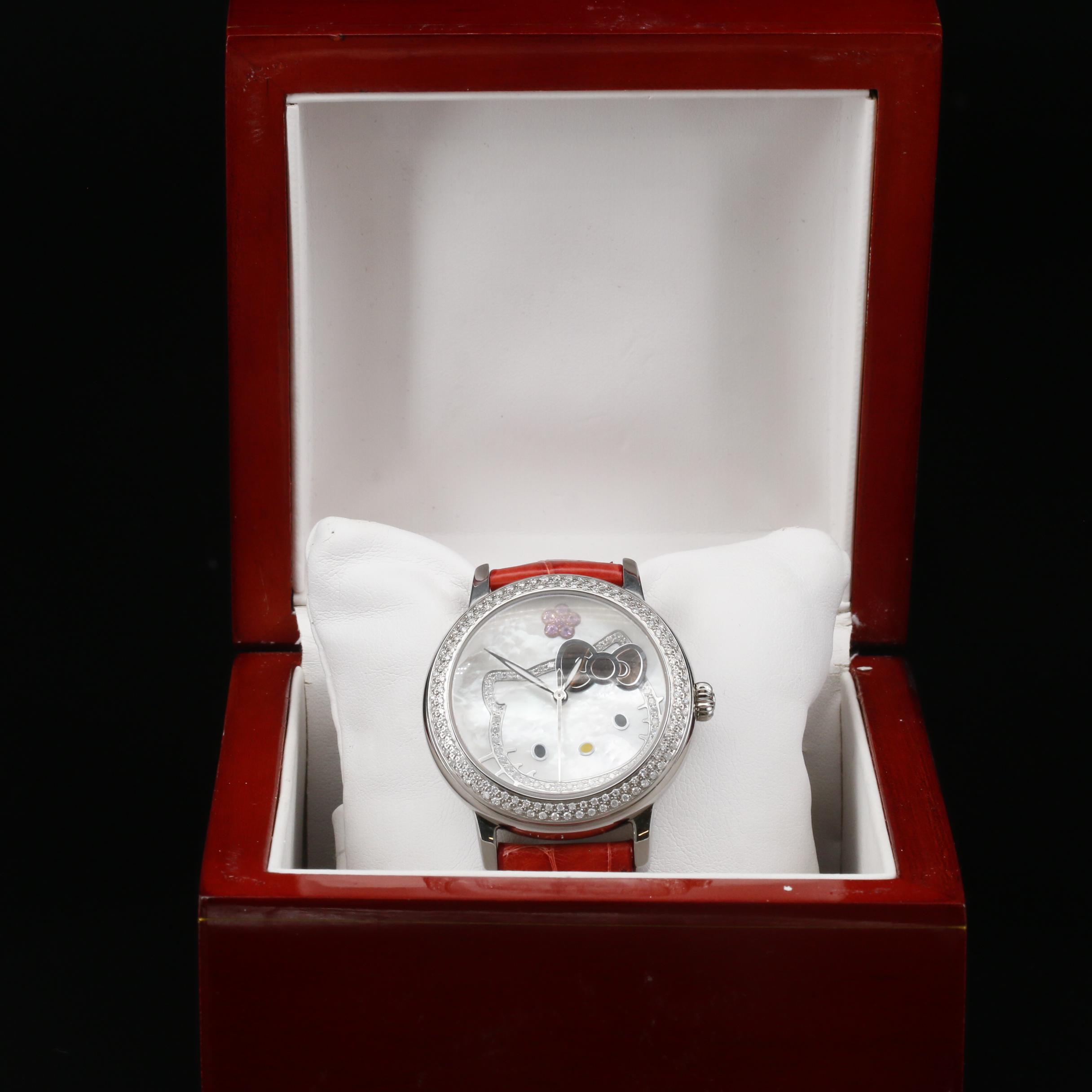 Kimora Lee Simmons For Hello Kitty Stainless Steel and 1.07 CTW Diamond Watch
