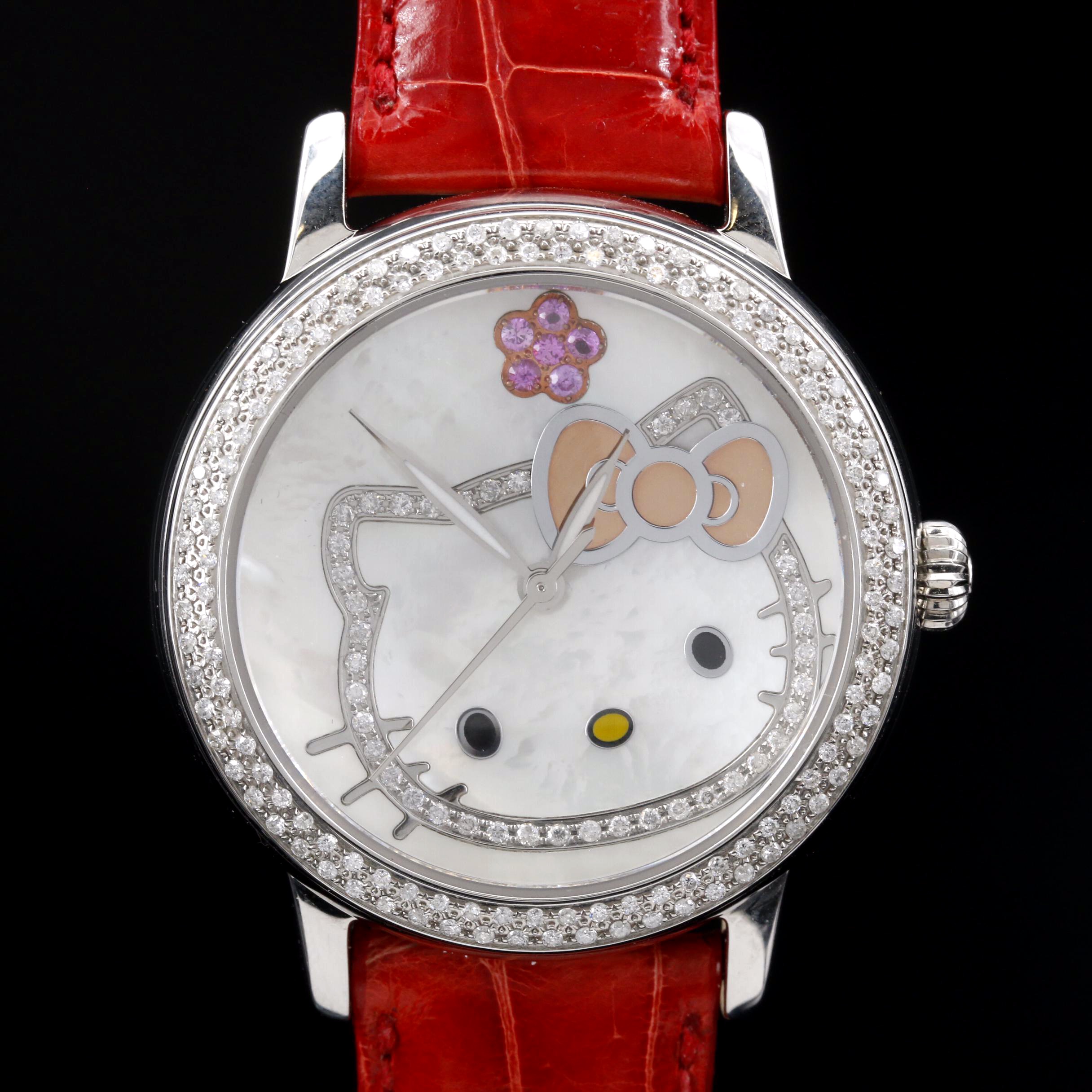 Kimora Lee Simmons For Hello Kitty Stainless Steel and 1.07 CTW Diamond Watch