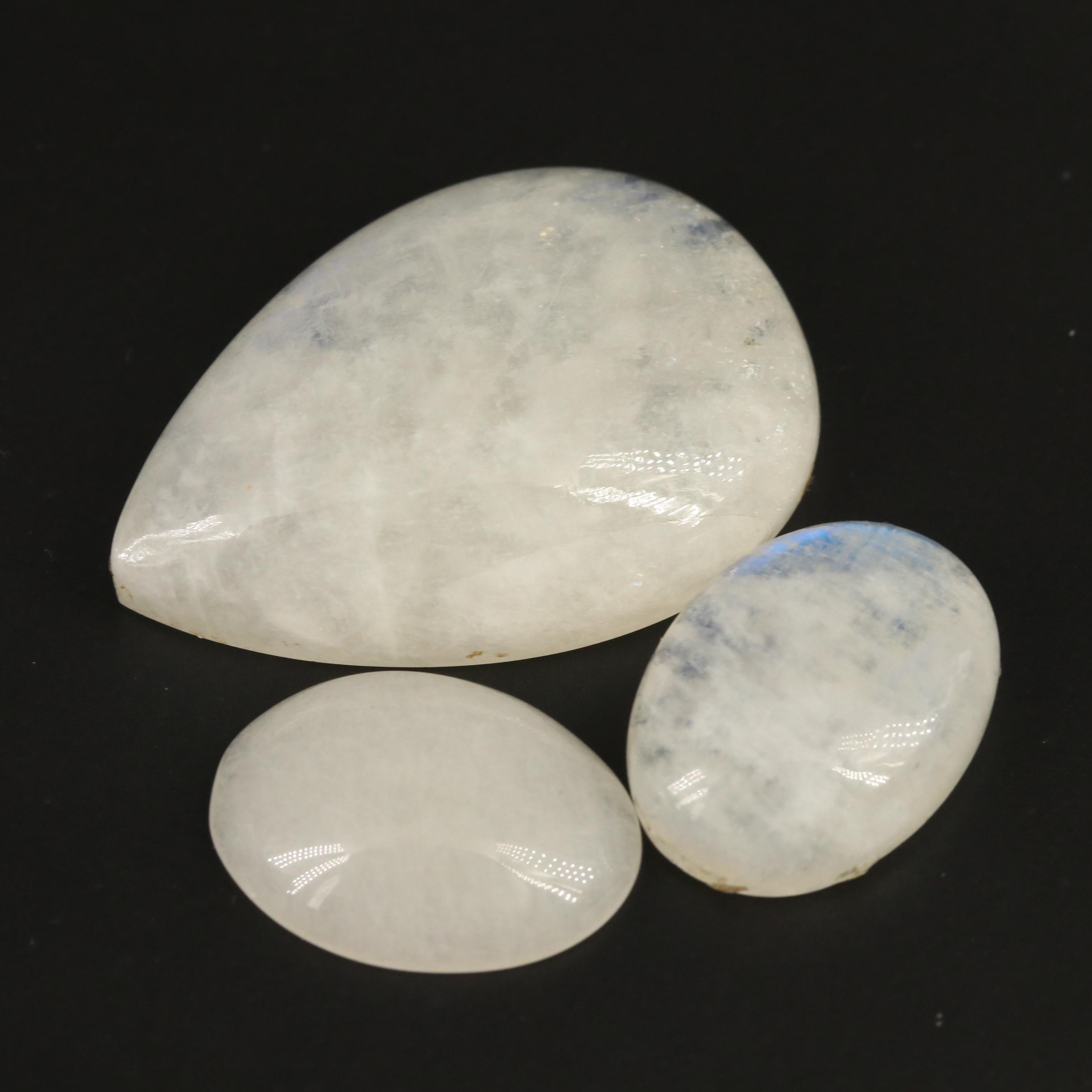 Loose Moonstone and Rainbow Moonstone