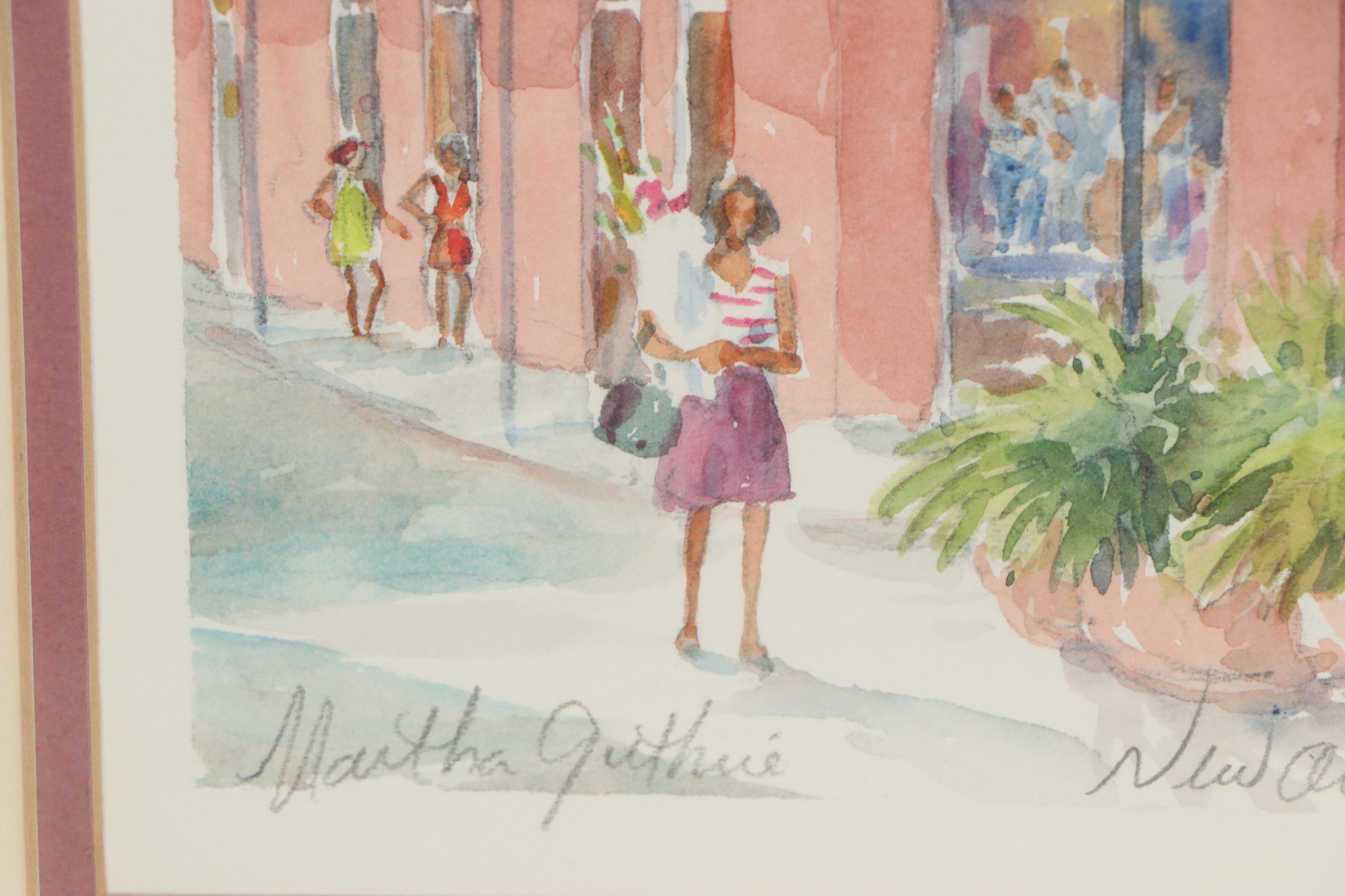 Martha Guthrie Watercolor Painting "New Orleans"