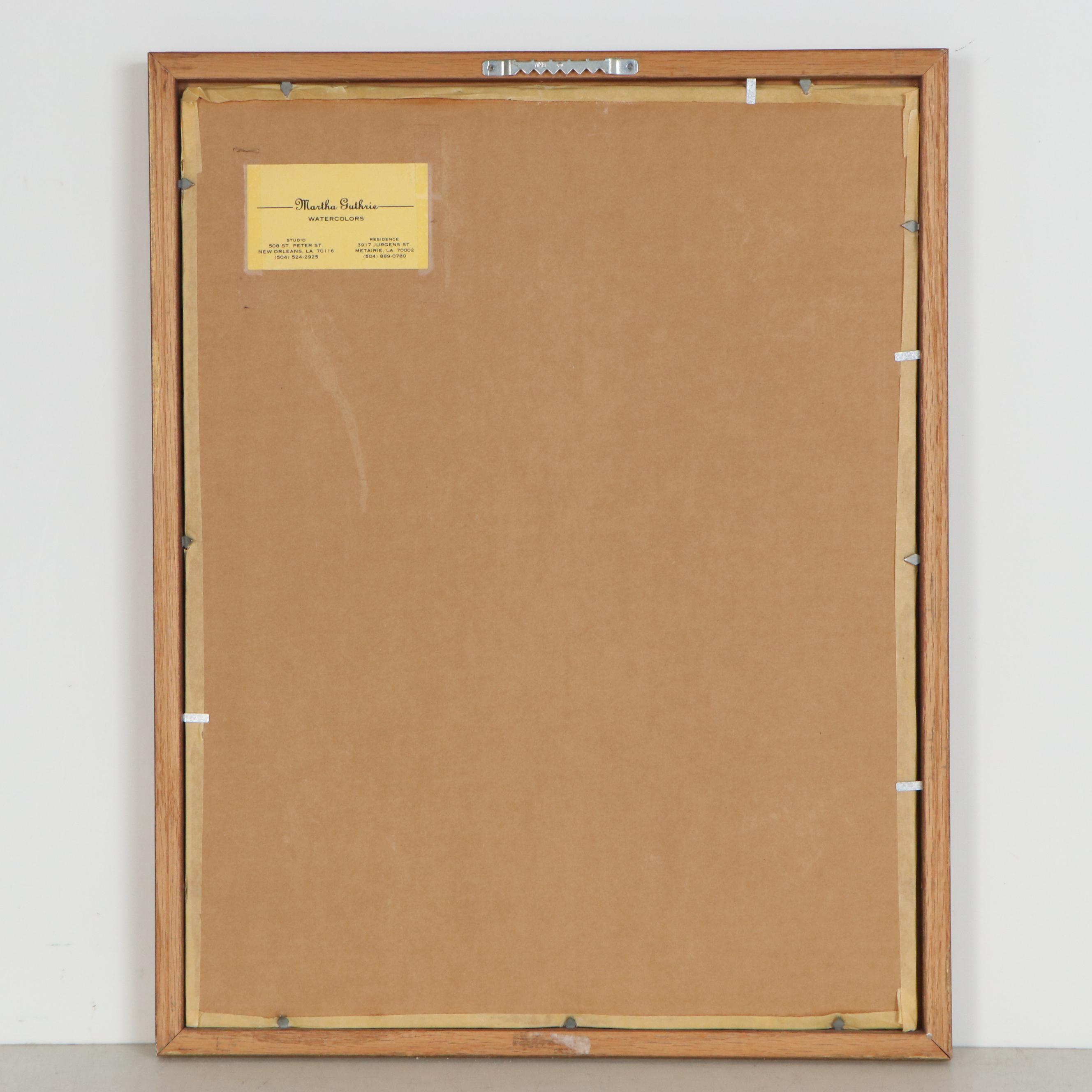 Martha Guthrie Watercolor Painting "New Orleans"