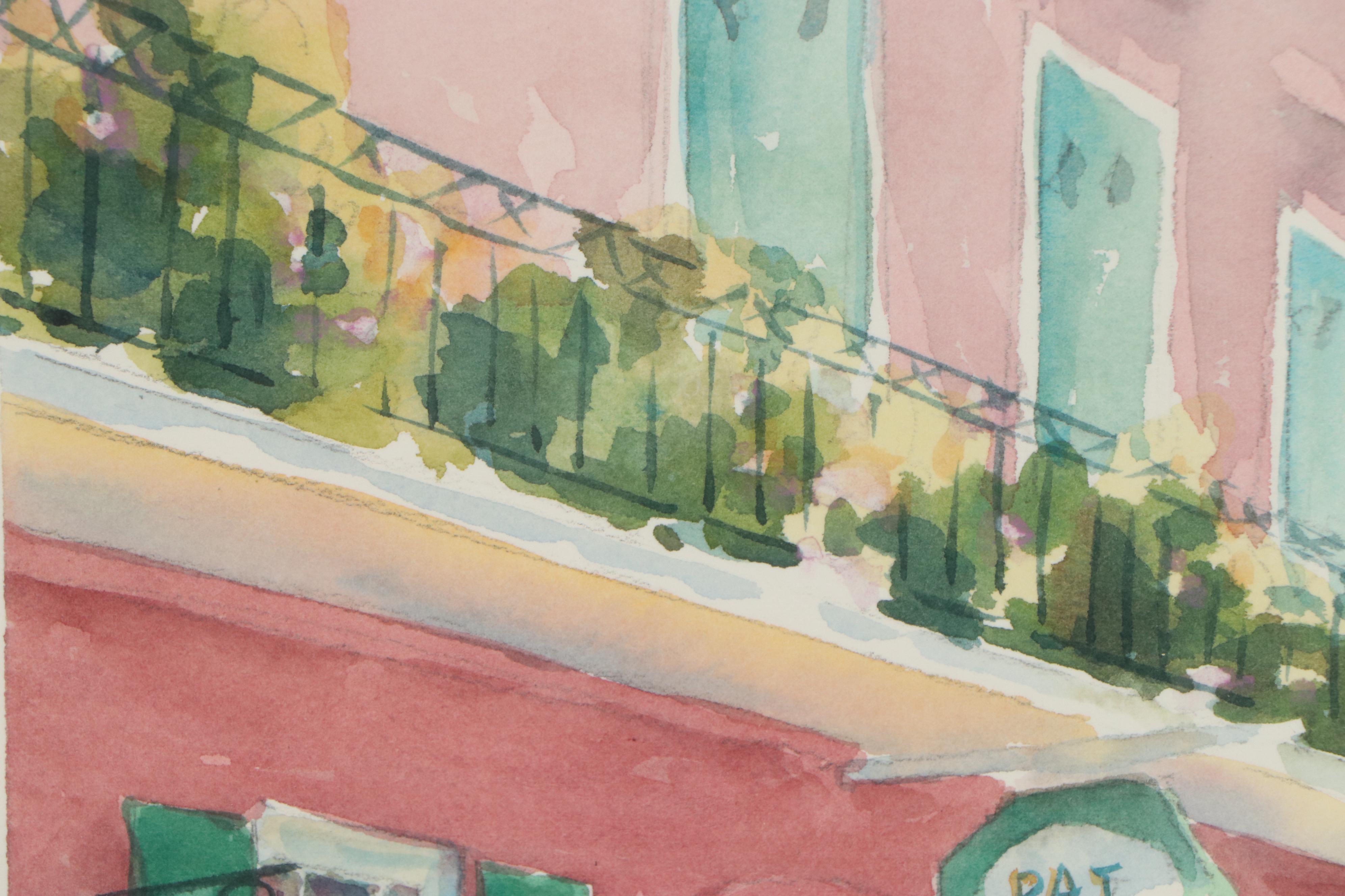 Martha Guthrie Watercolor Painting "New Orleans (Pat O'Brien's)"