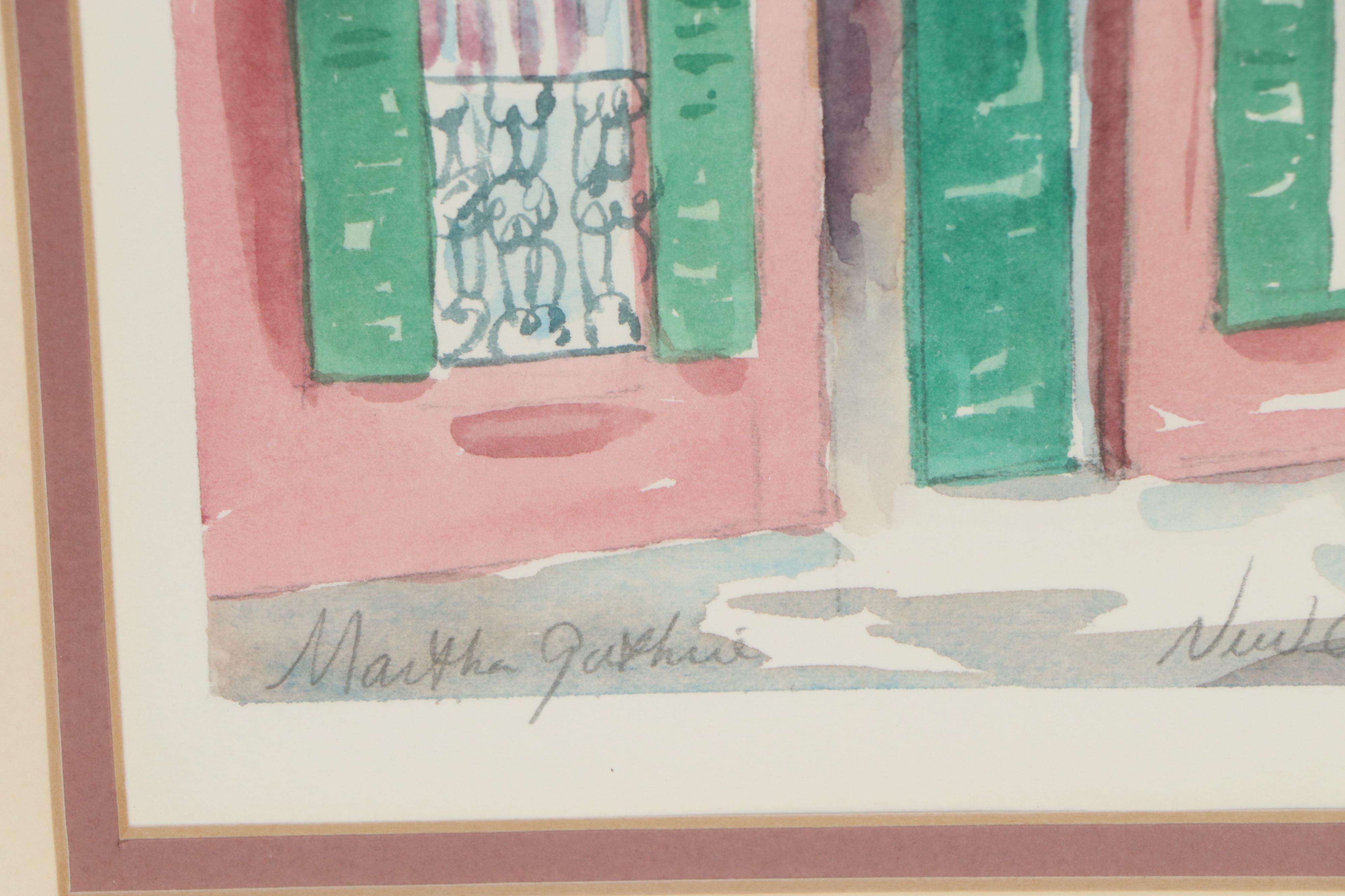 Martha Guthrie Watercolor Painting "New Orleans (Pat O'Brien's)"