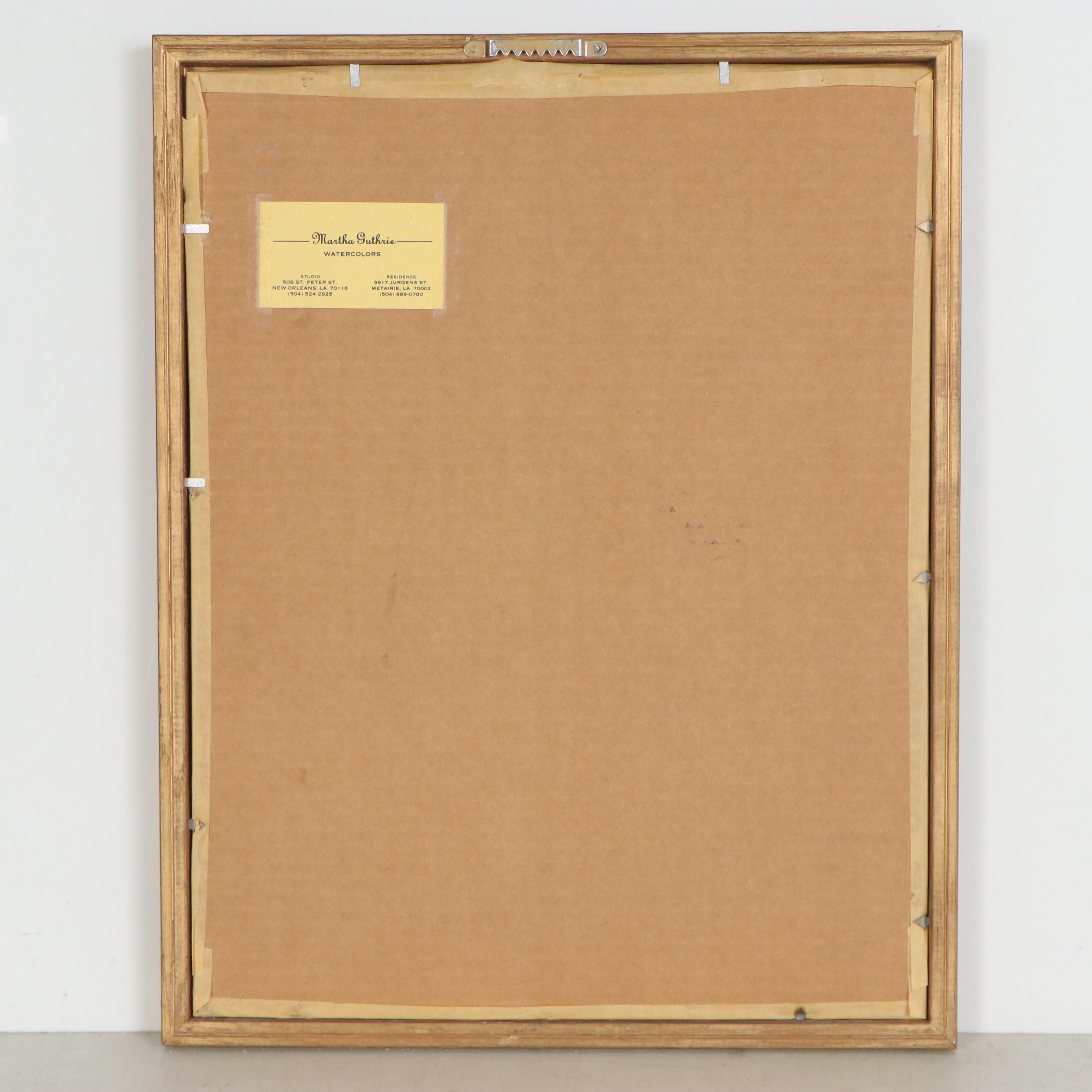 Martha Guthrie Watercolor Painting "New Orleans (Pat O'Brien's)"