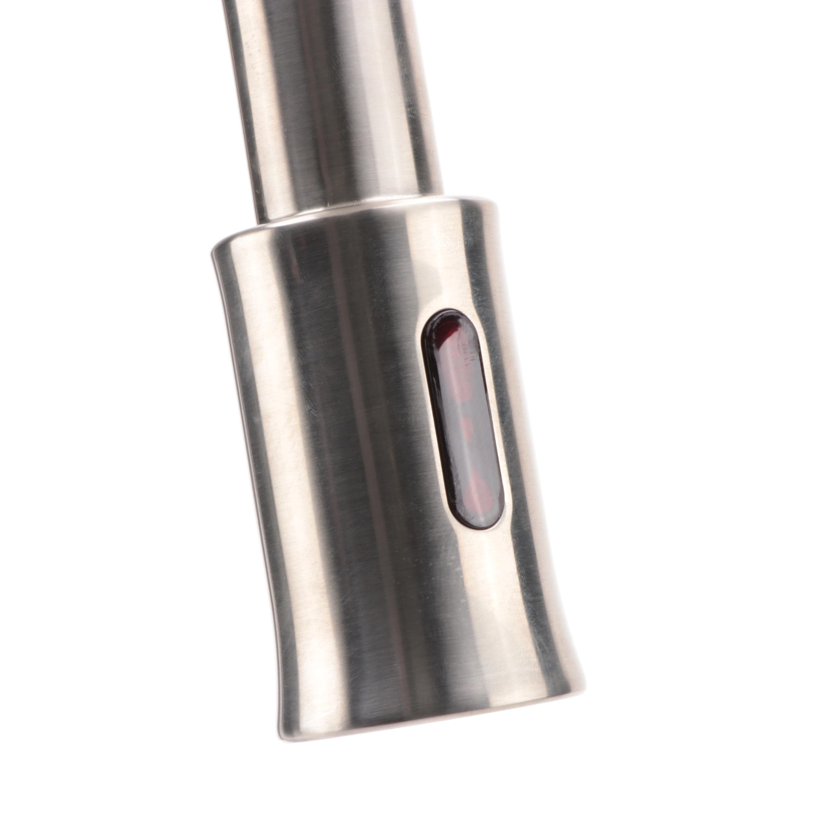 Mullinax Single Hole Touchless Brushed Nickel Kitchen Faucet