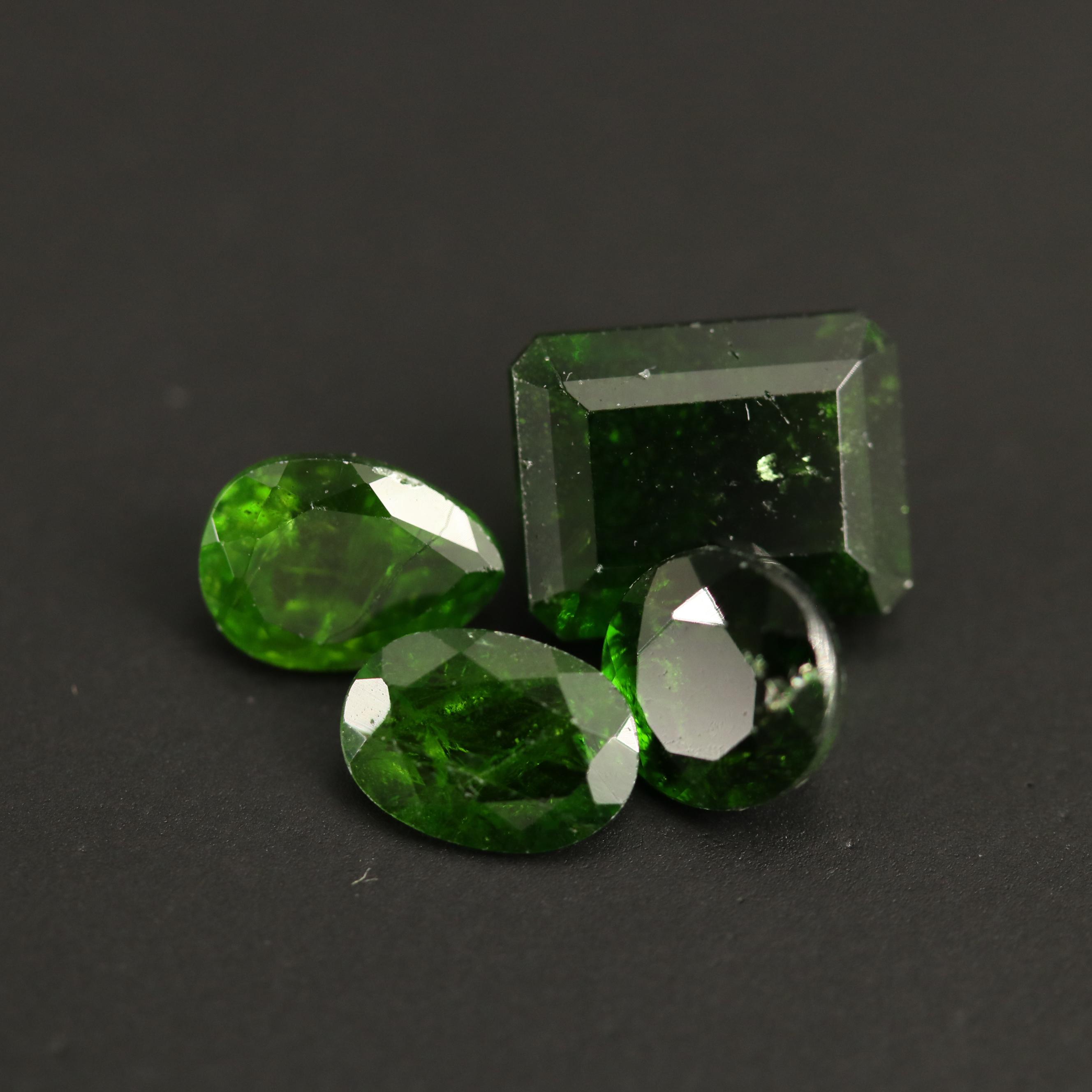 Loose 8.43 CTW Faceted Diopsides