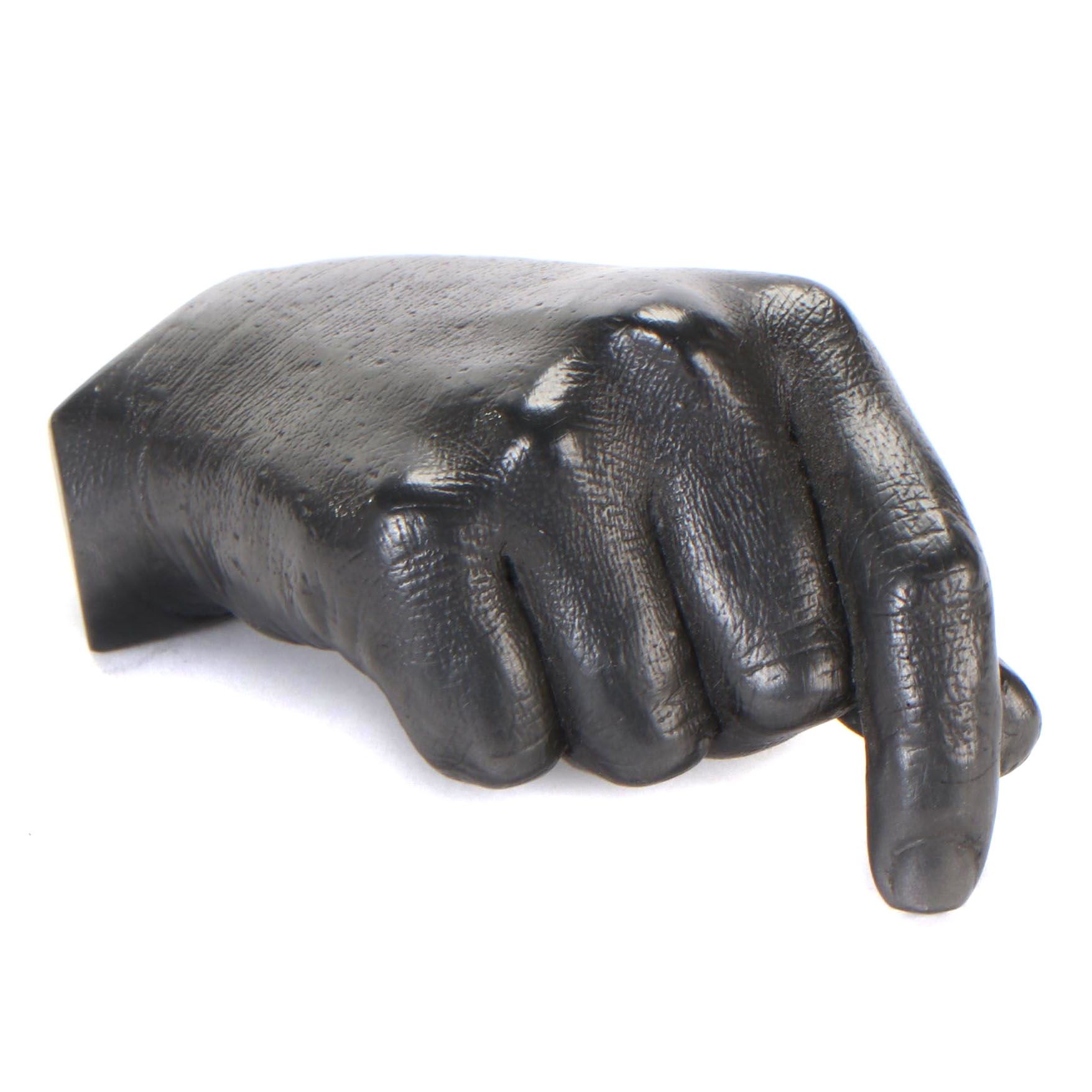 Agelio Batle Studio Cast Graphite Sculpture "Classic Drawing Hand #2 (Right)"