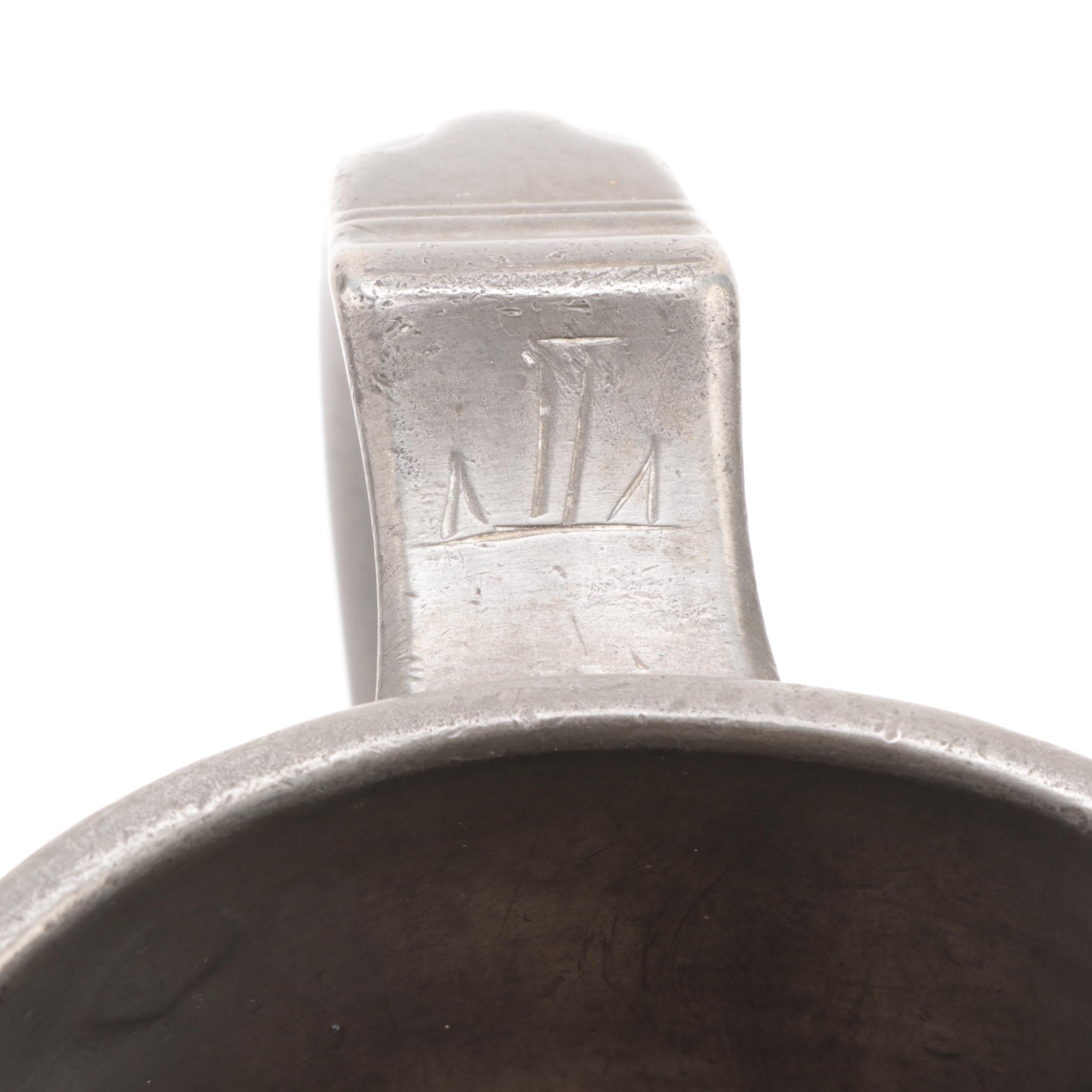 Pewter Trophy Tankard, Quart Stein, and Footed Bowl, Late 19th/Early 20th C.