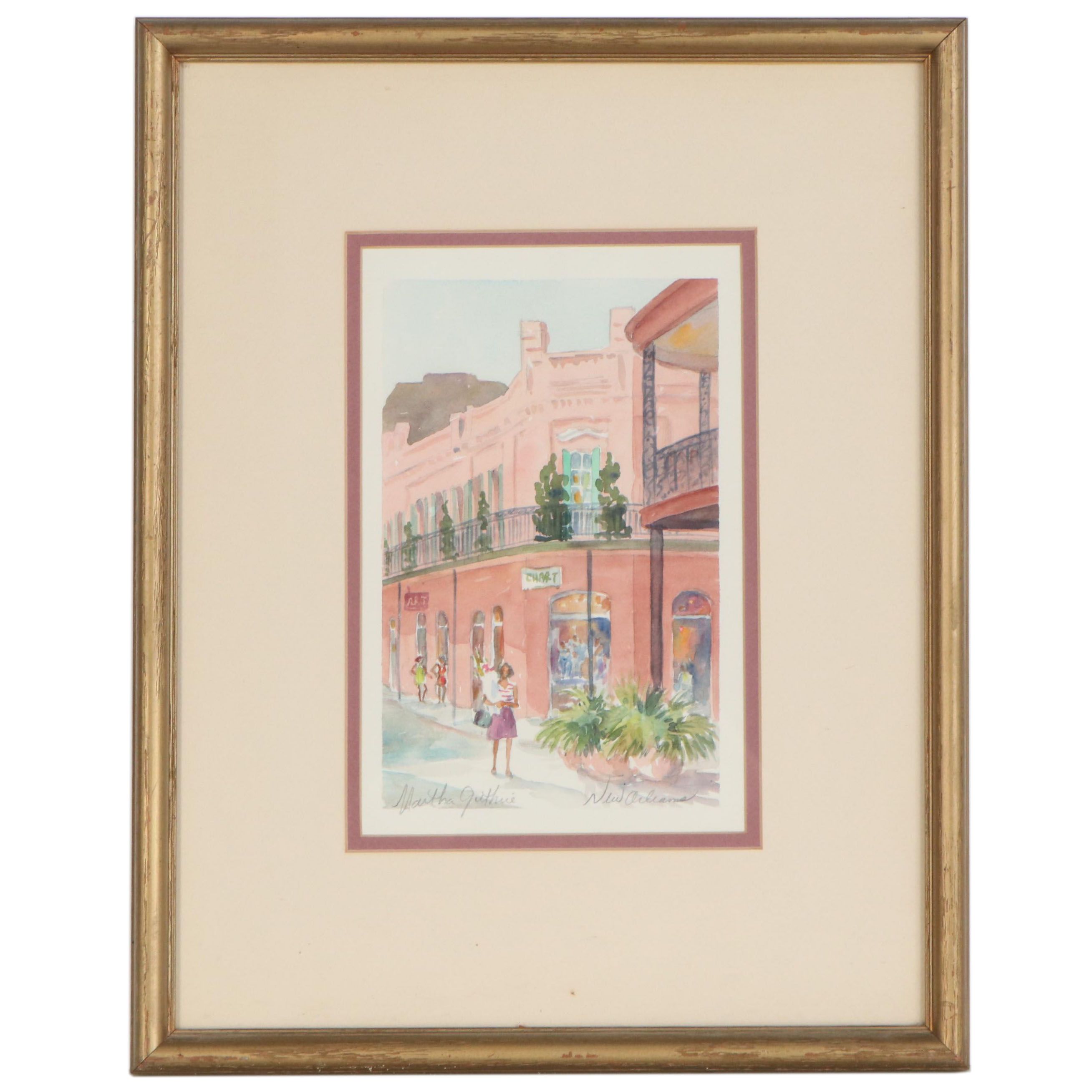 Martha Guthrie Watercolor Painting "New Orleans"