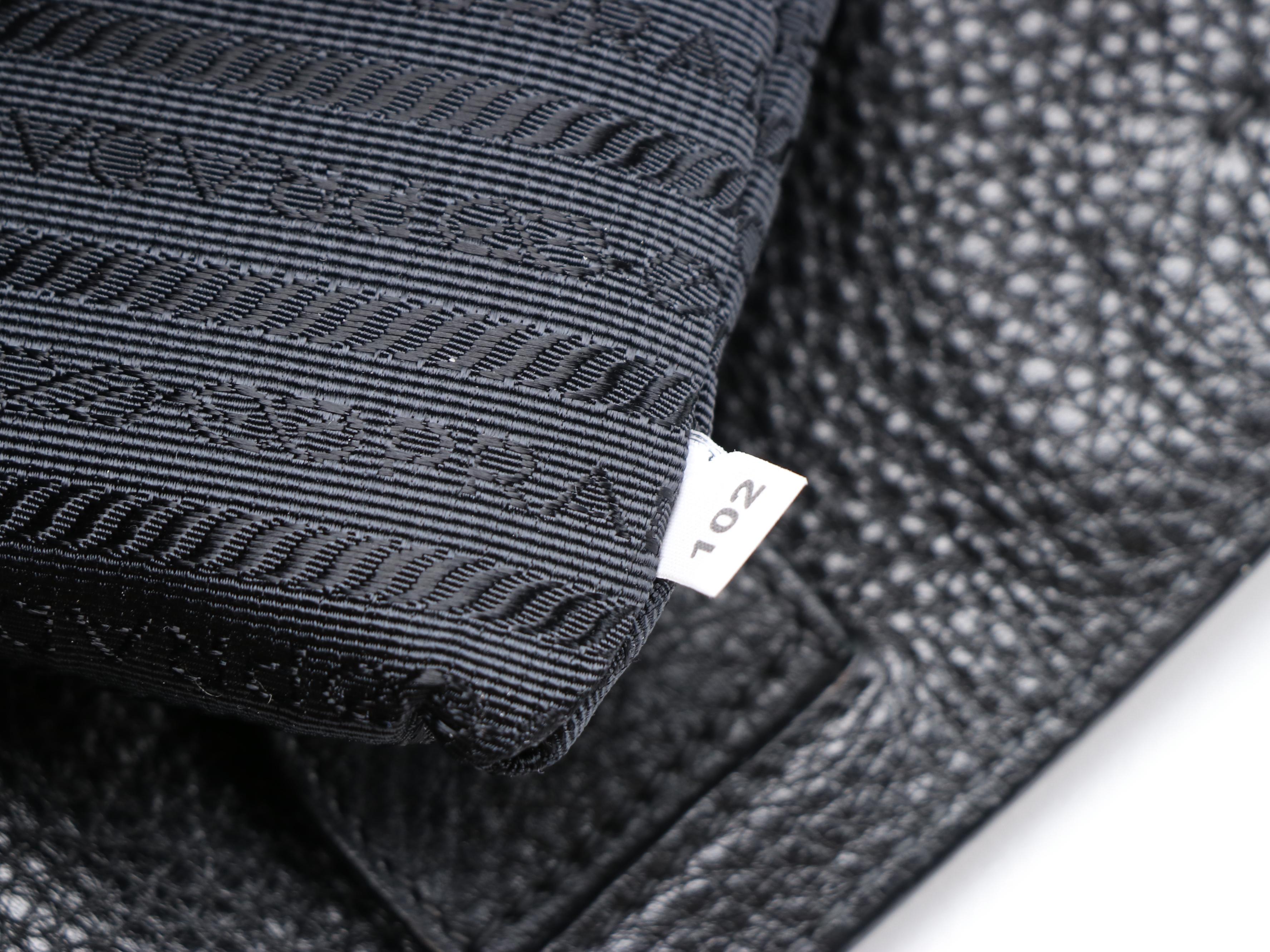 Prada Black Vitello Daino Leather Two-Way Tote