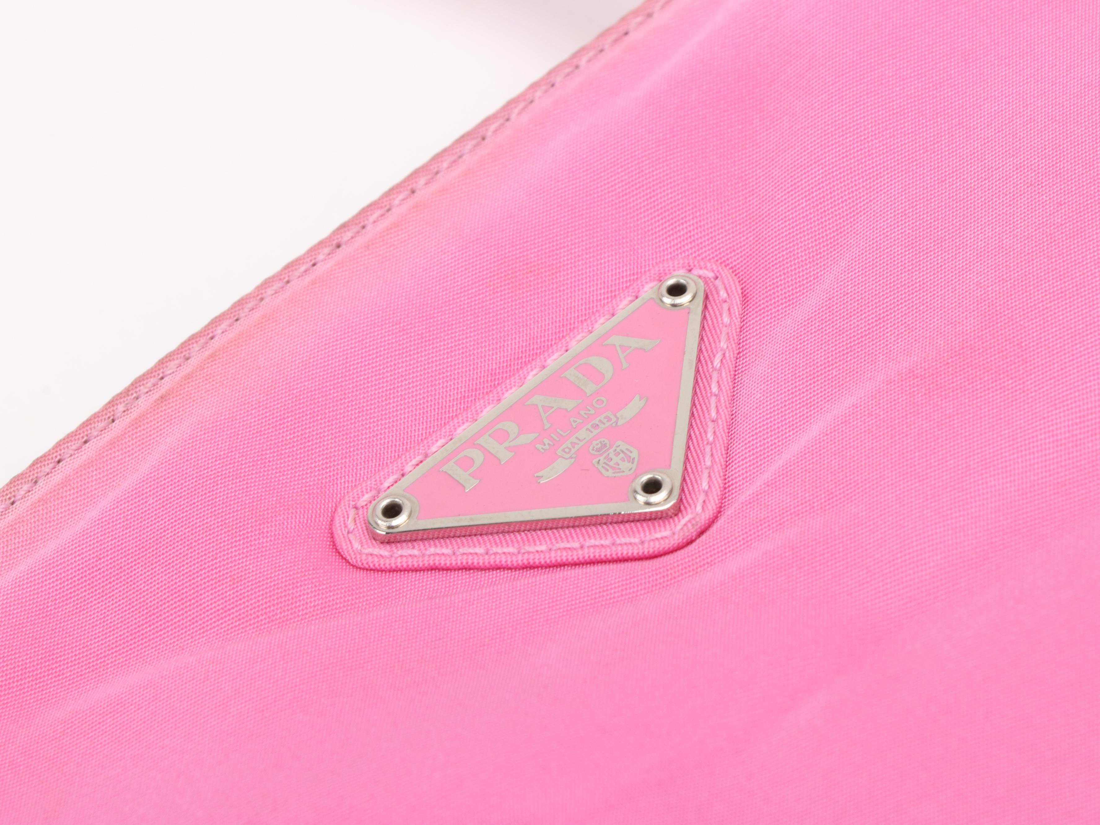 Prada Pink Tessuto Nylon Shoulder Tote