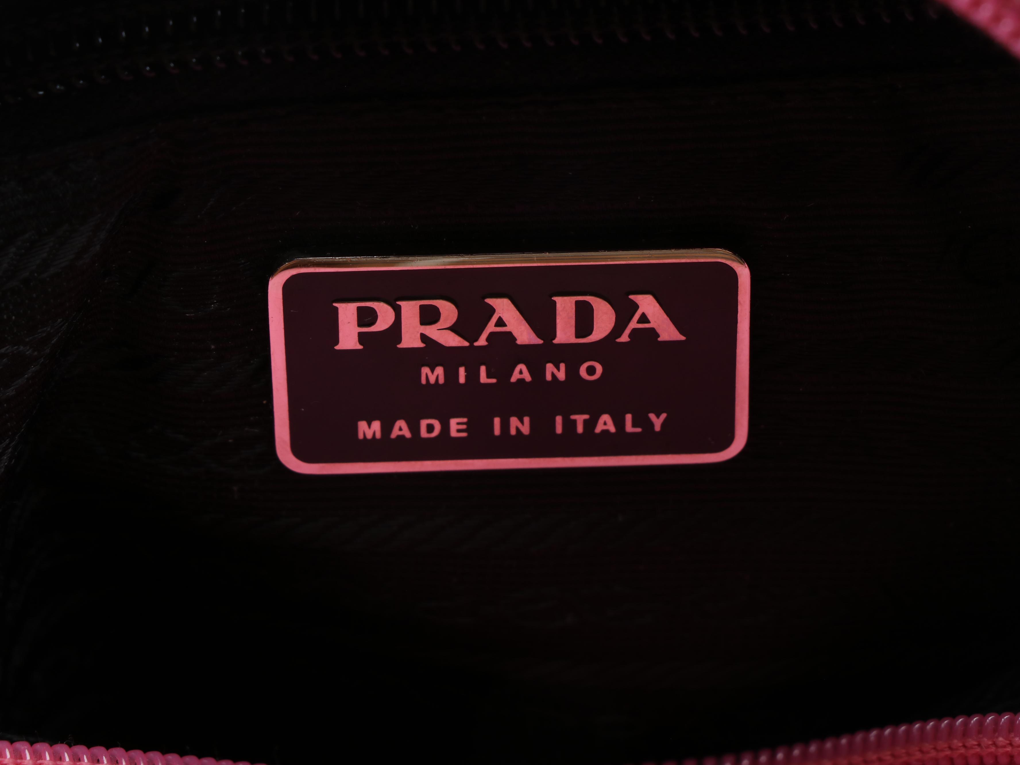 Prada Pink Tessuto Nylon Shoulder Tote