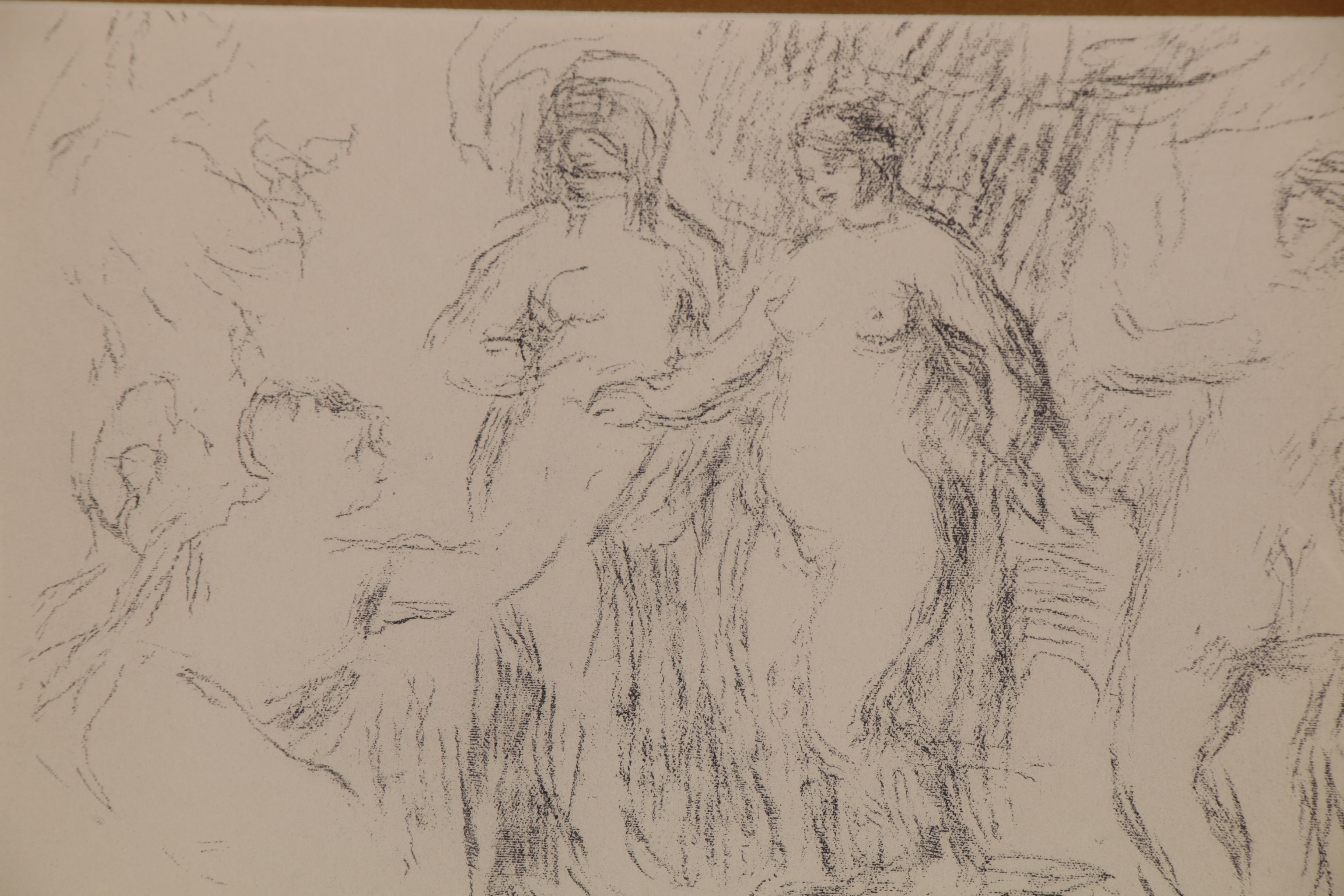 Heliogravure after Pierre-Auguste Renoir "Les Baigneuses (Women Bathing)"