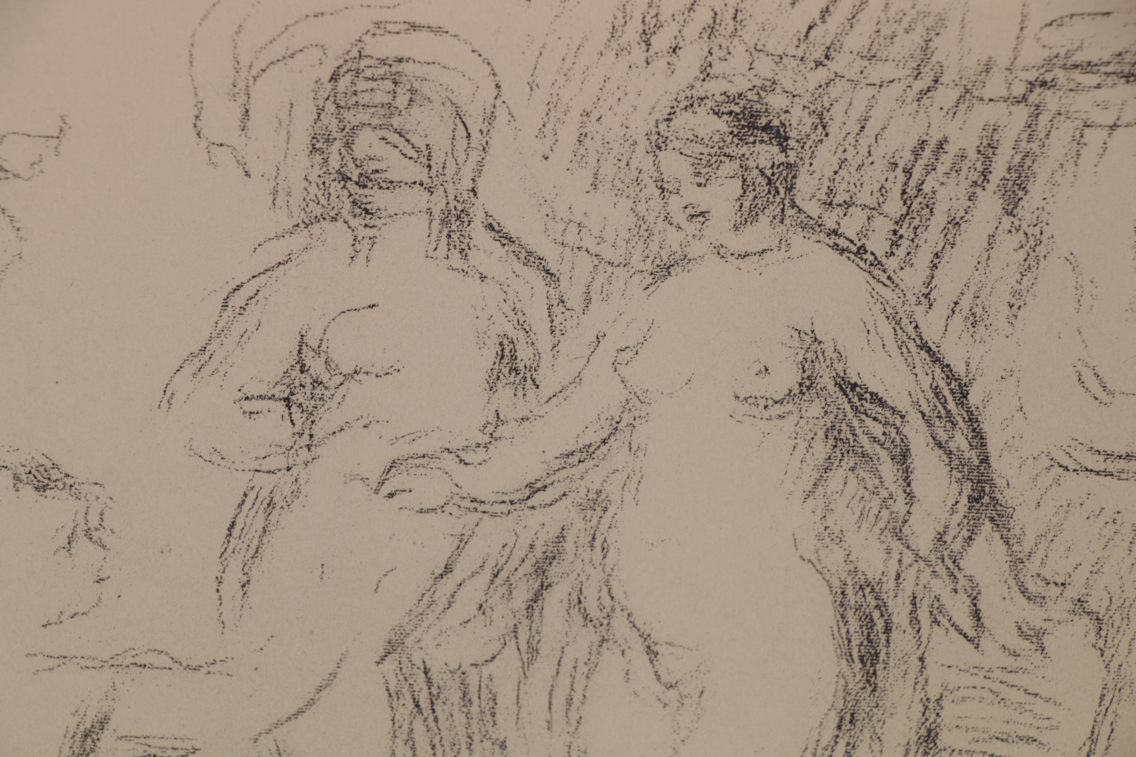 Heliogravure after Pierre-Auguste Renoir "Les Baigneuses (Women Bathing)"