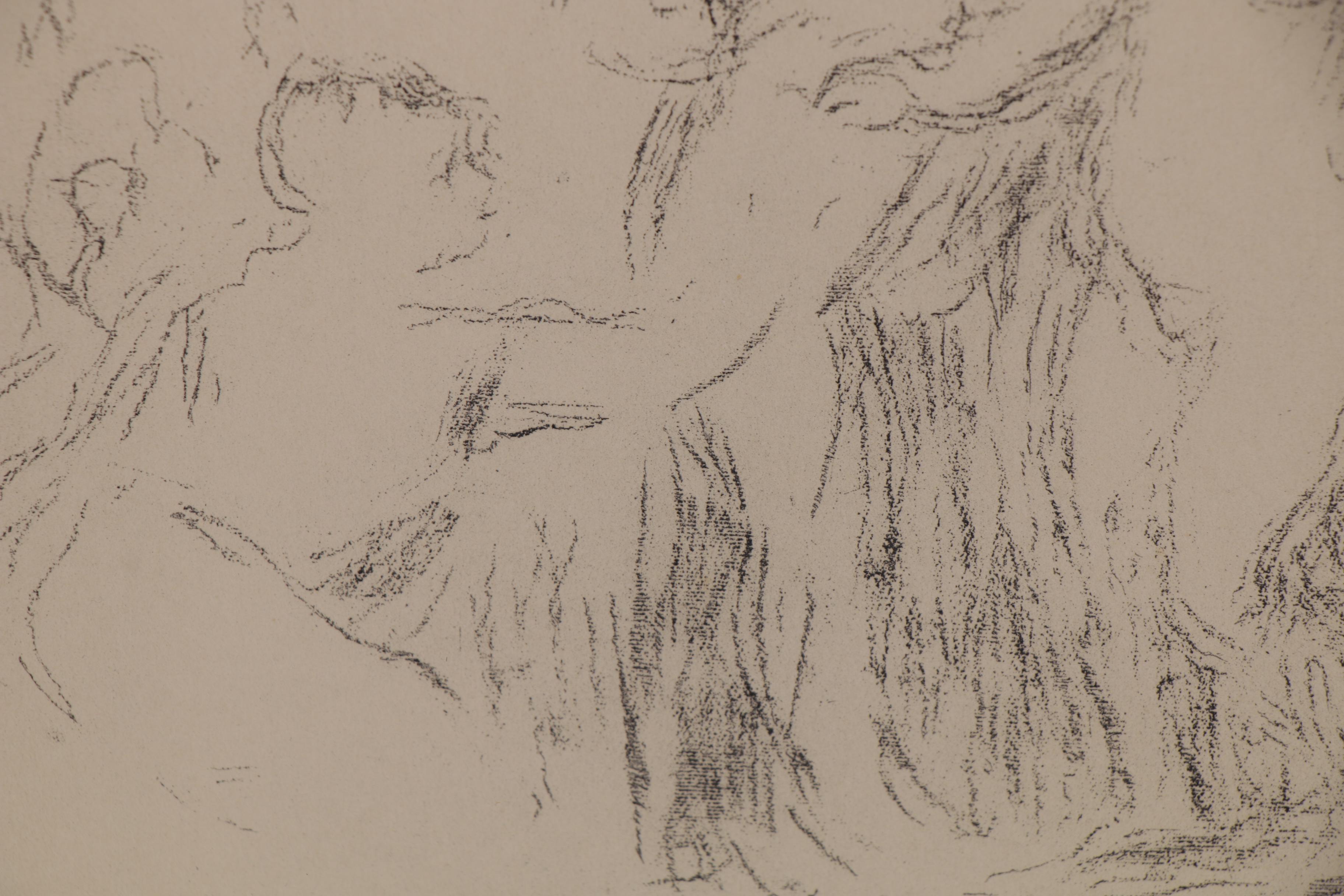 Heliogravure after Pierre-Auguste Renoir "Les Baigneuses (Women Bathing)"