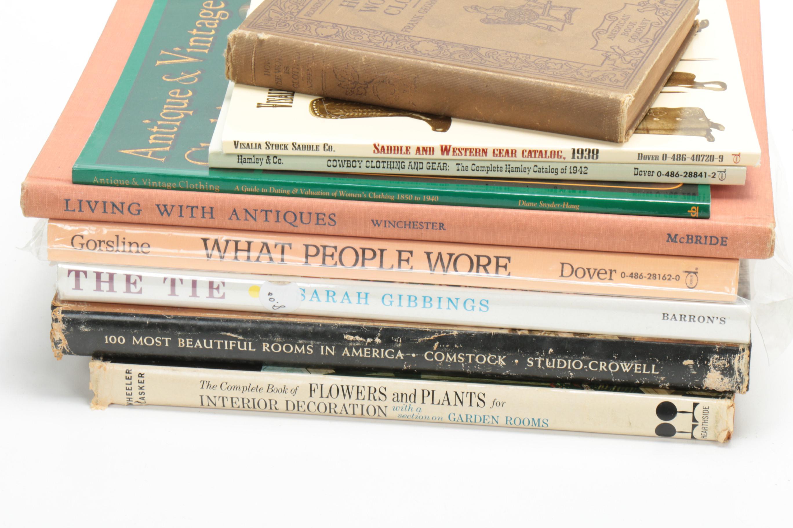 Fashion, Interior Design, and Art Collecting Books, 20th Century