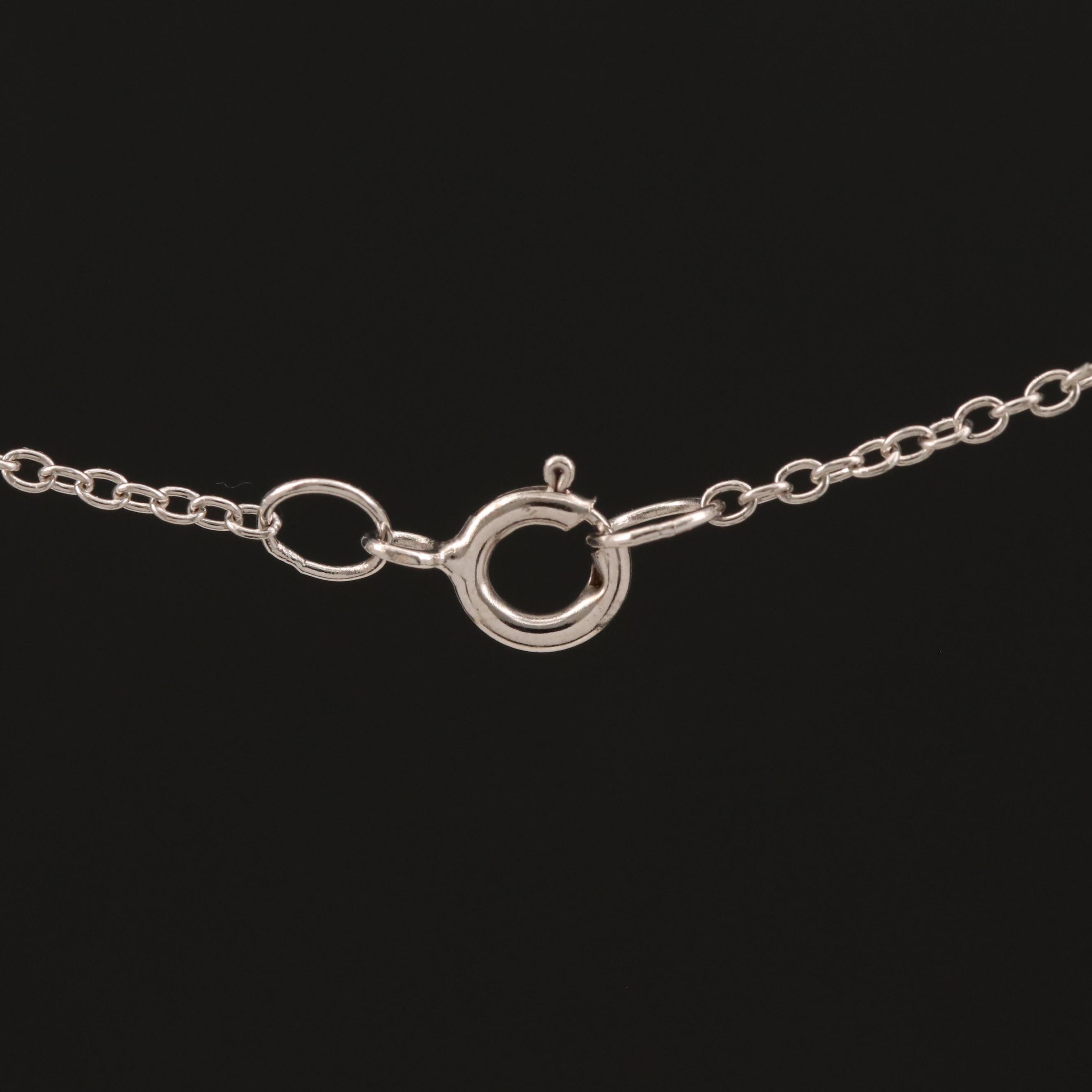 14K 1.23 CT Diamond Heart Solitaire Necklace