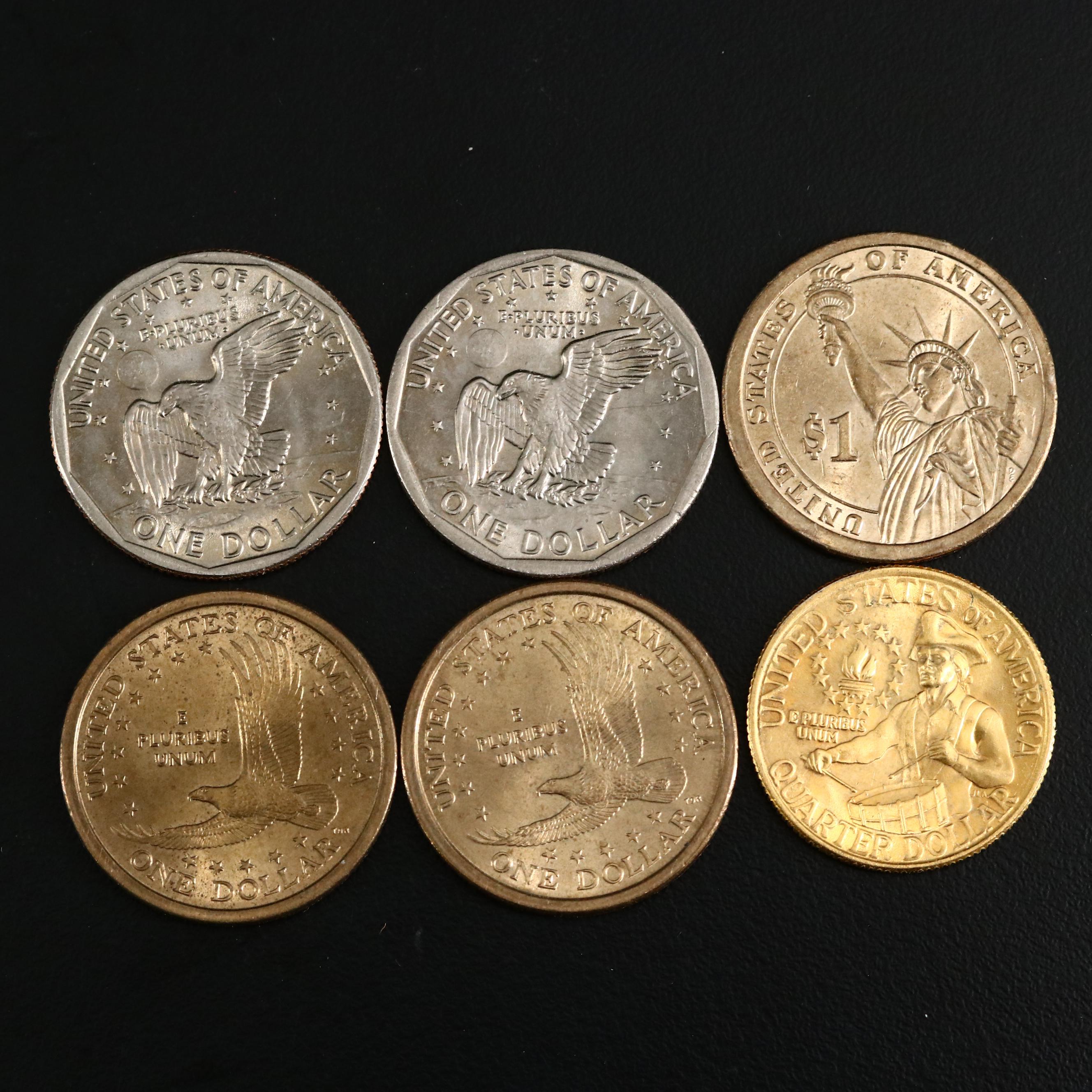 Collection of Various US Coins and Coin Pocket Knife