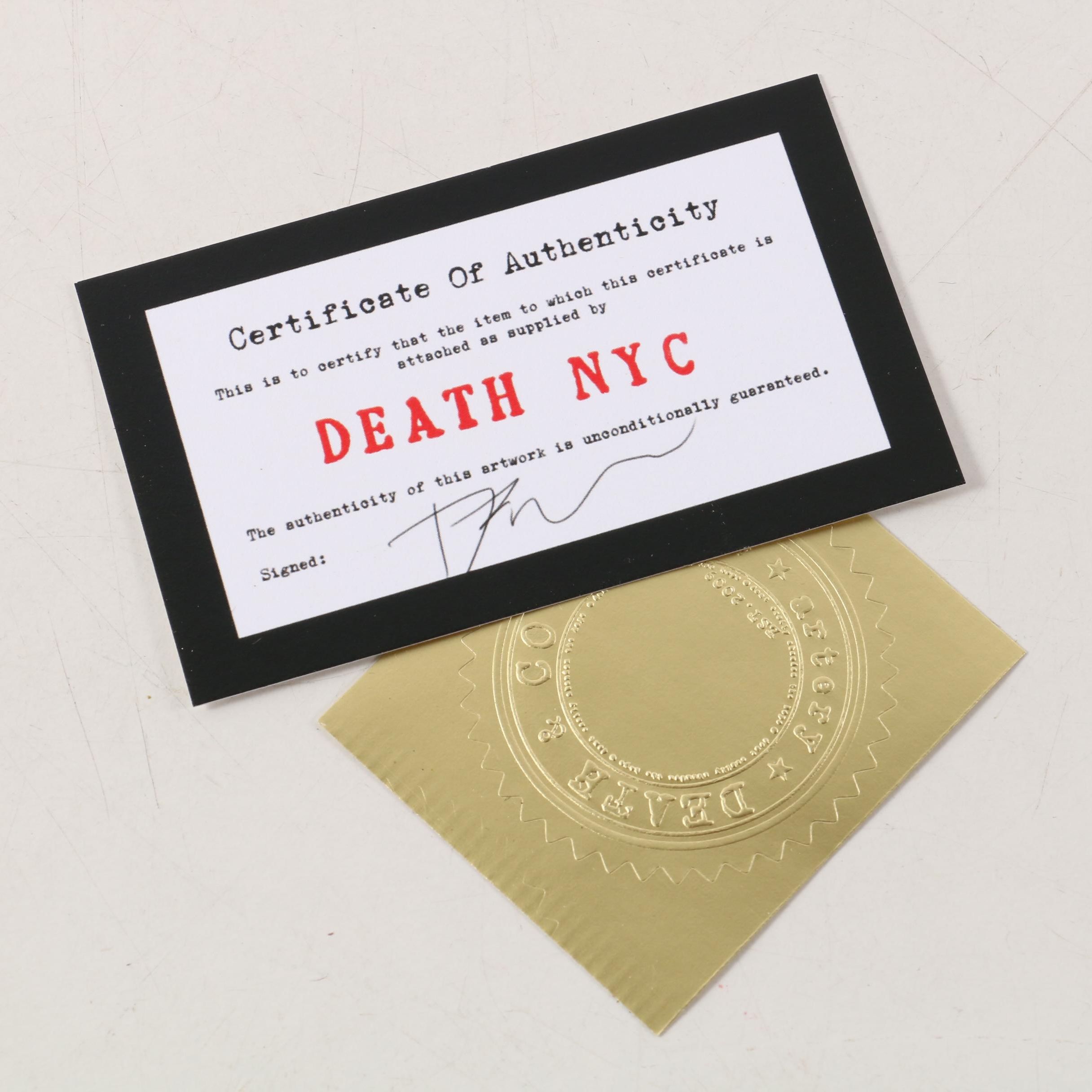 Death NYC Pop Art Graphic Print "Death is Free," Featuring Kobe Bryant, 2020