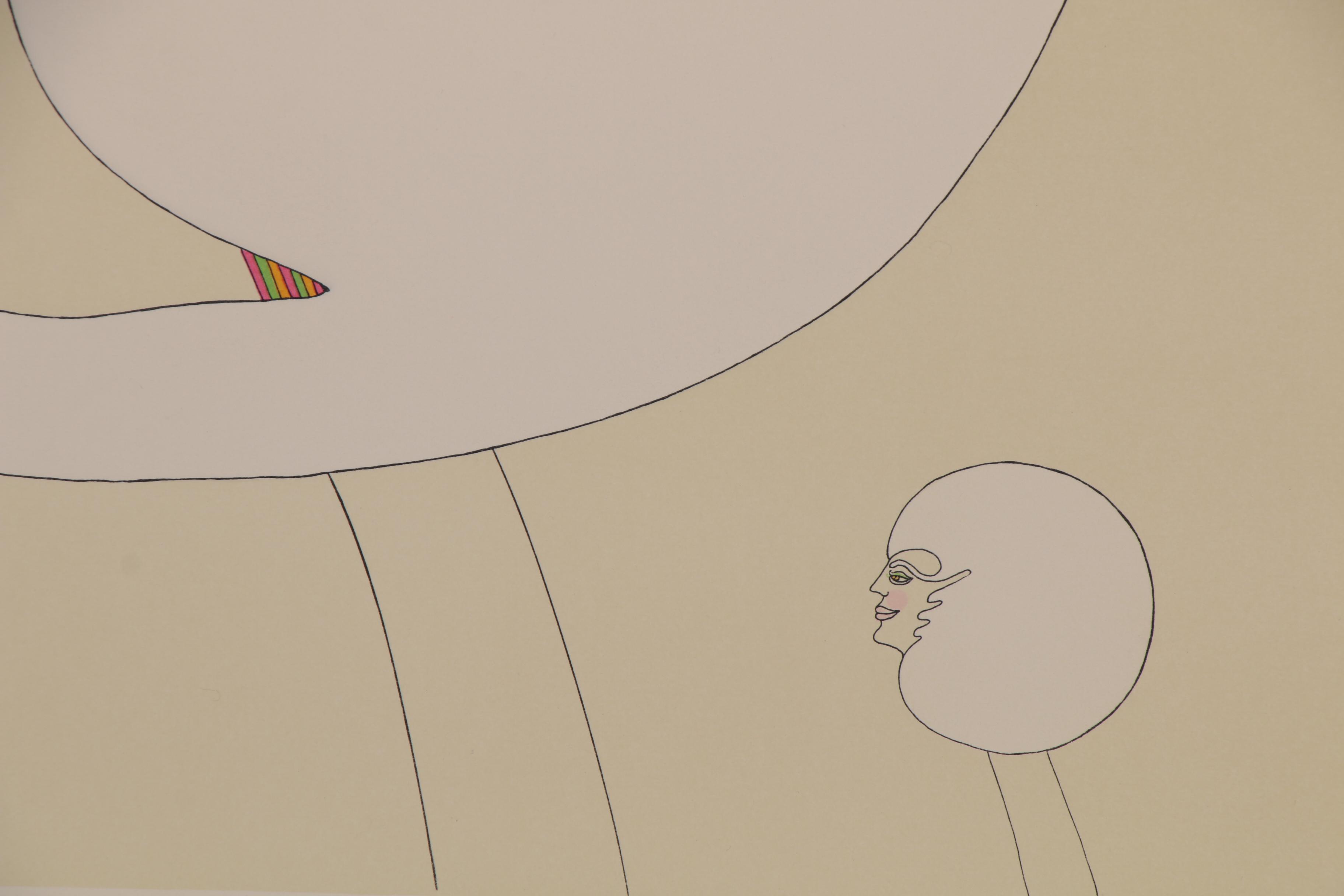 Burt Groedel Embossed Lithograph "Lady Worthington's Bird," Late 20th Century