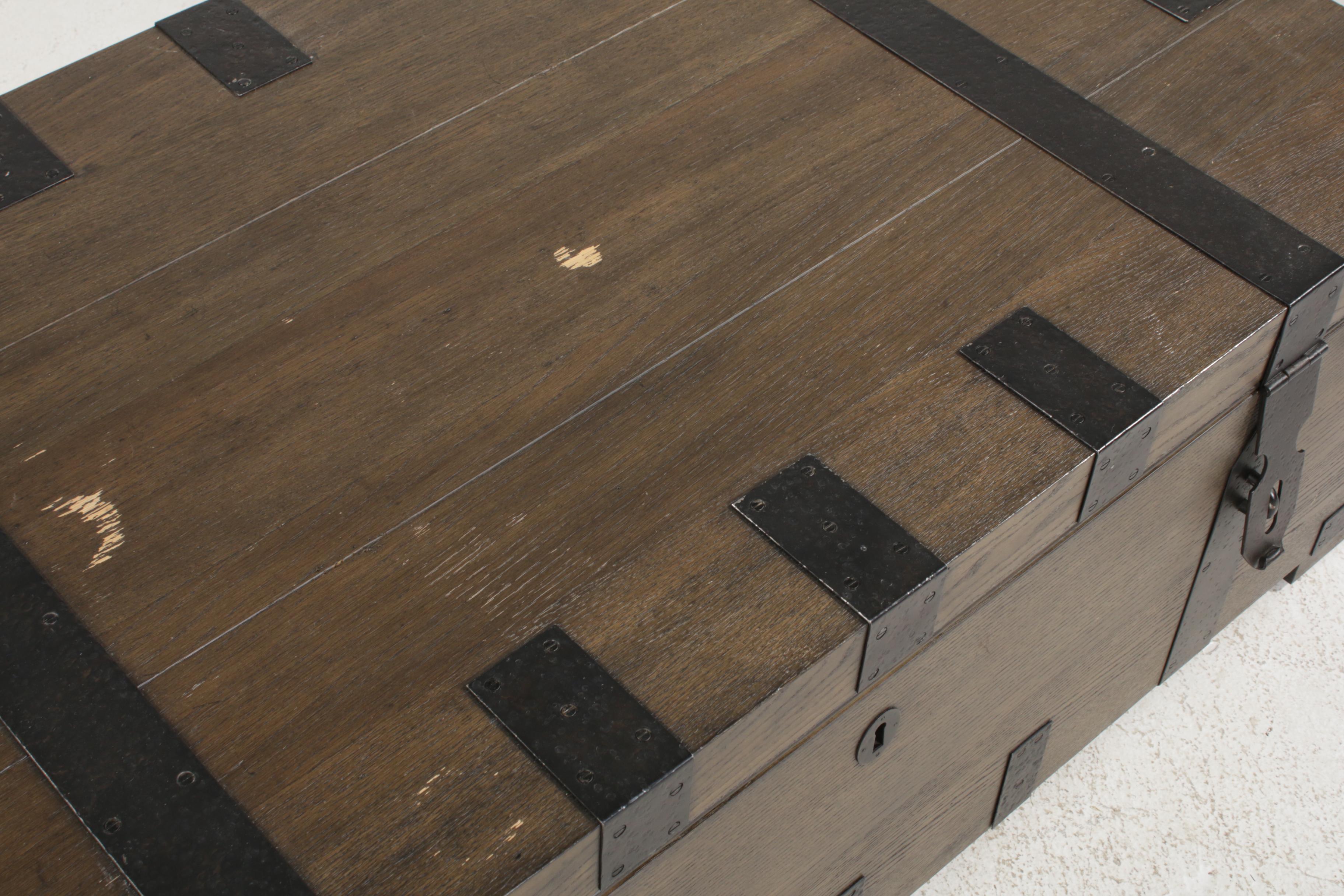 Restoration Hardware "Heirloom Silver-Chest" Coffee Table Trunk