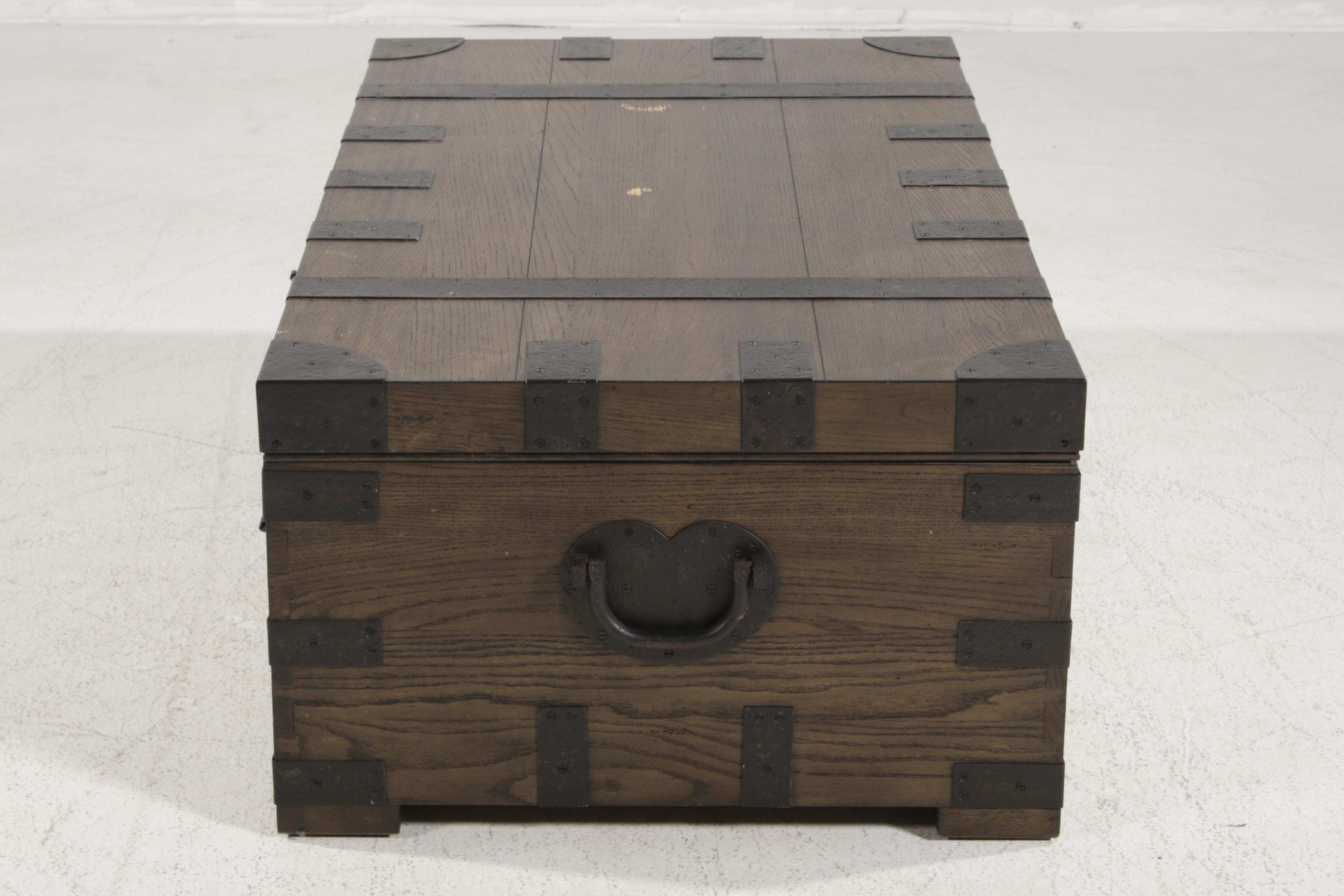 Restoration Hardware "Heirloom Silver-Chest" Coffee Table Trunk