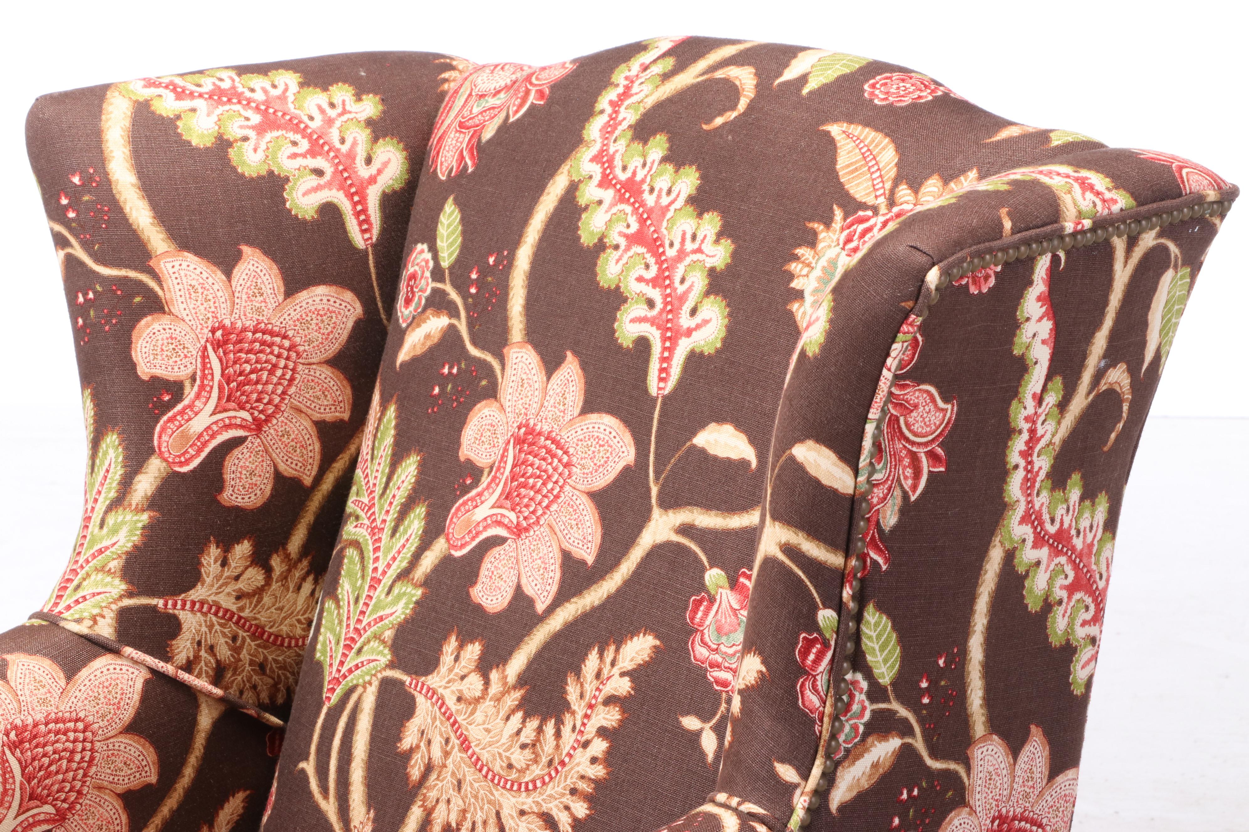 Sam Moore Contemporary Upholstered Wingback Chair