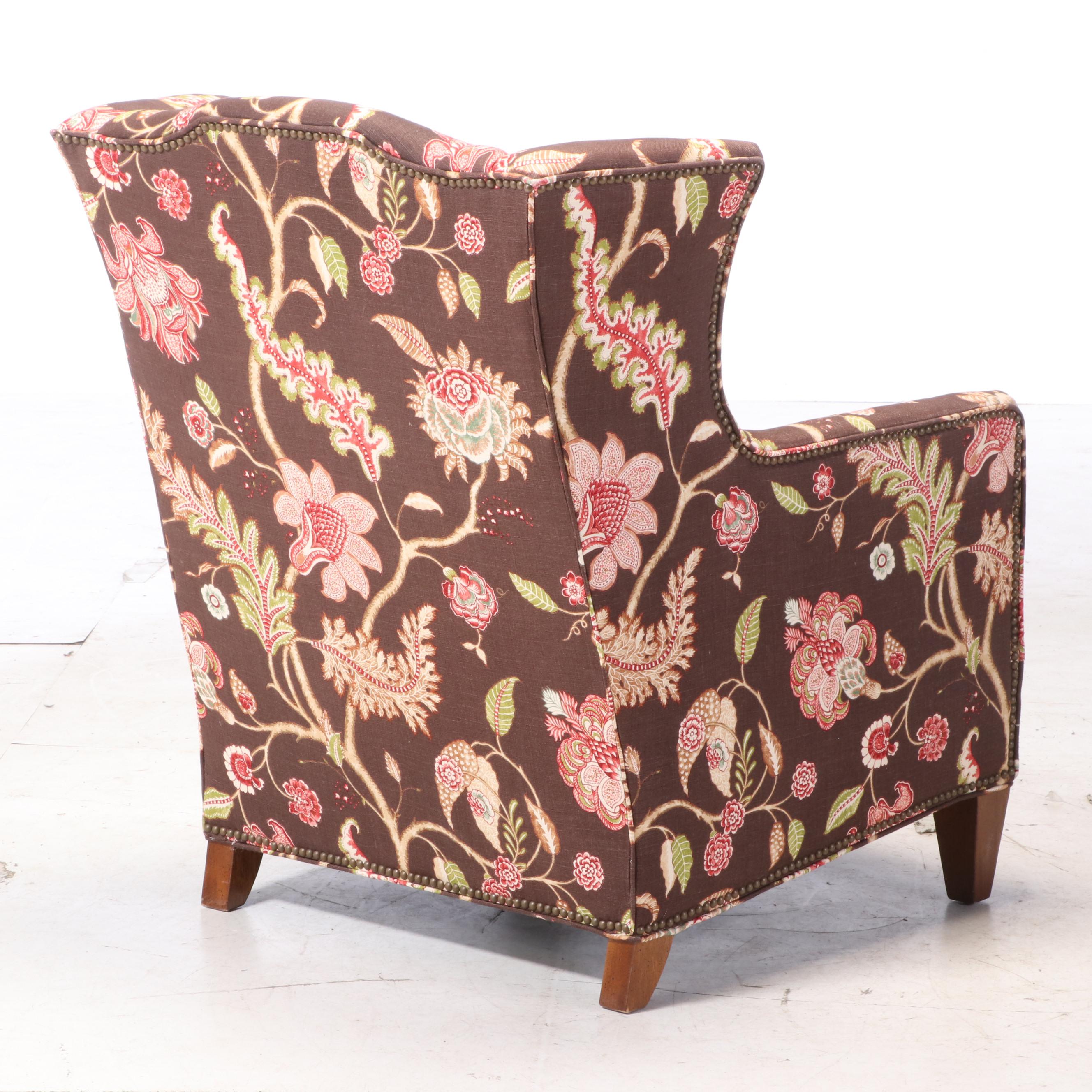 Sam Moore Contemporary Upholstered Wingback Chair