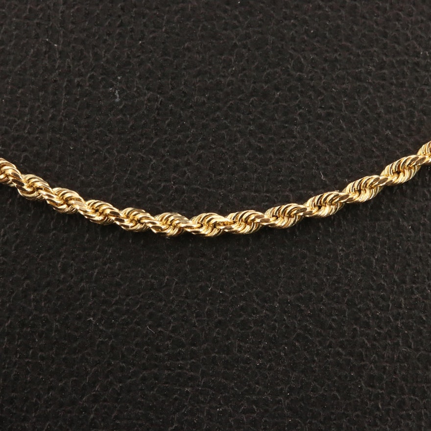 14K Rope Link Chain