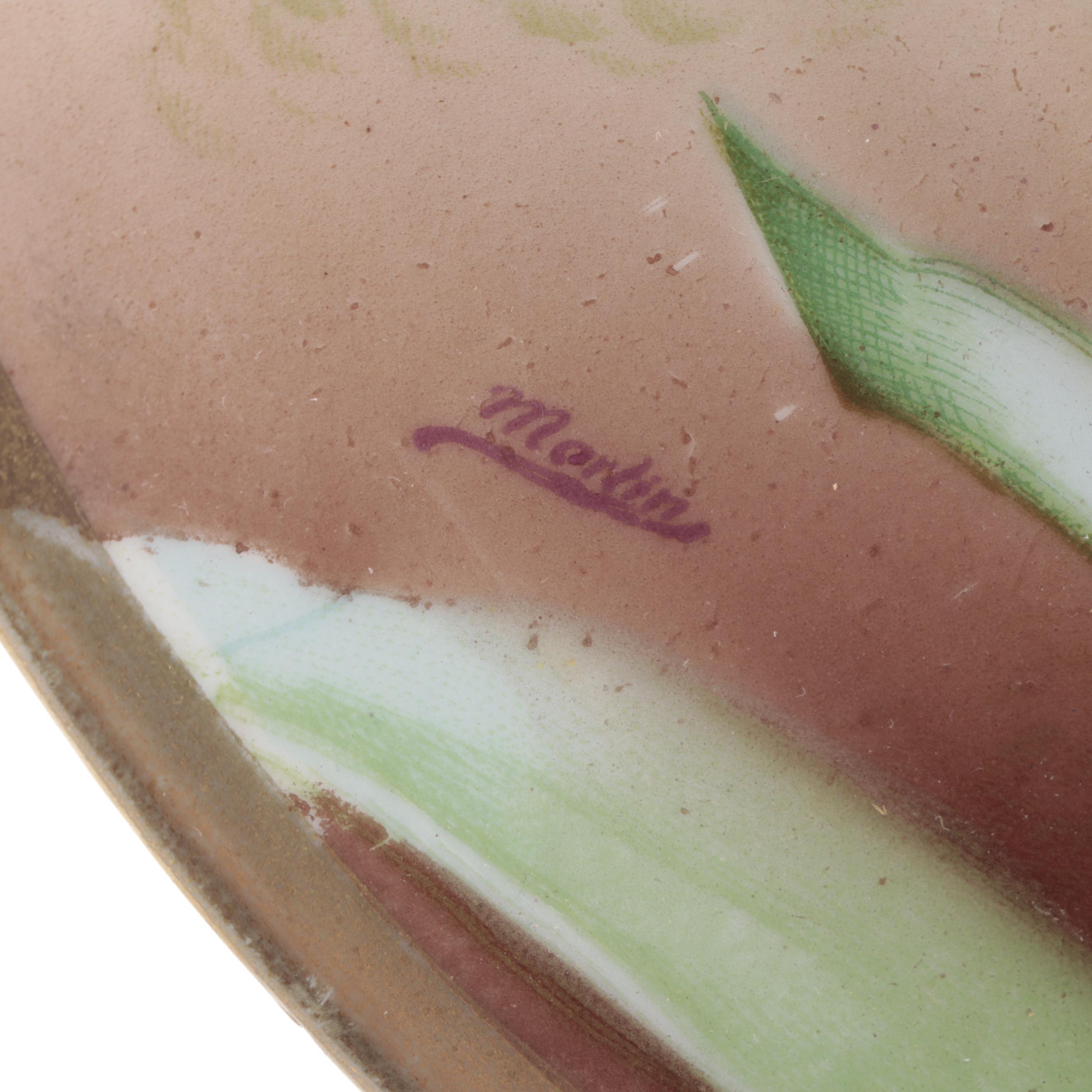 Continental Hand-Painted Porcelain Plates, Early to Mid-20th Century